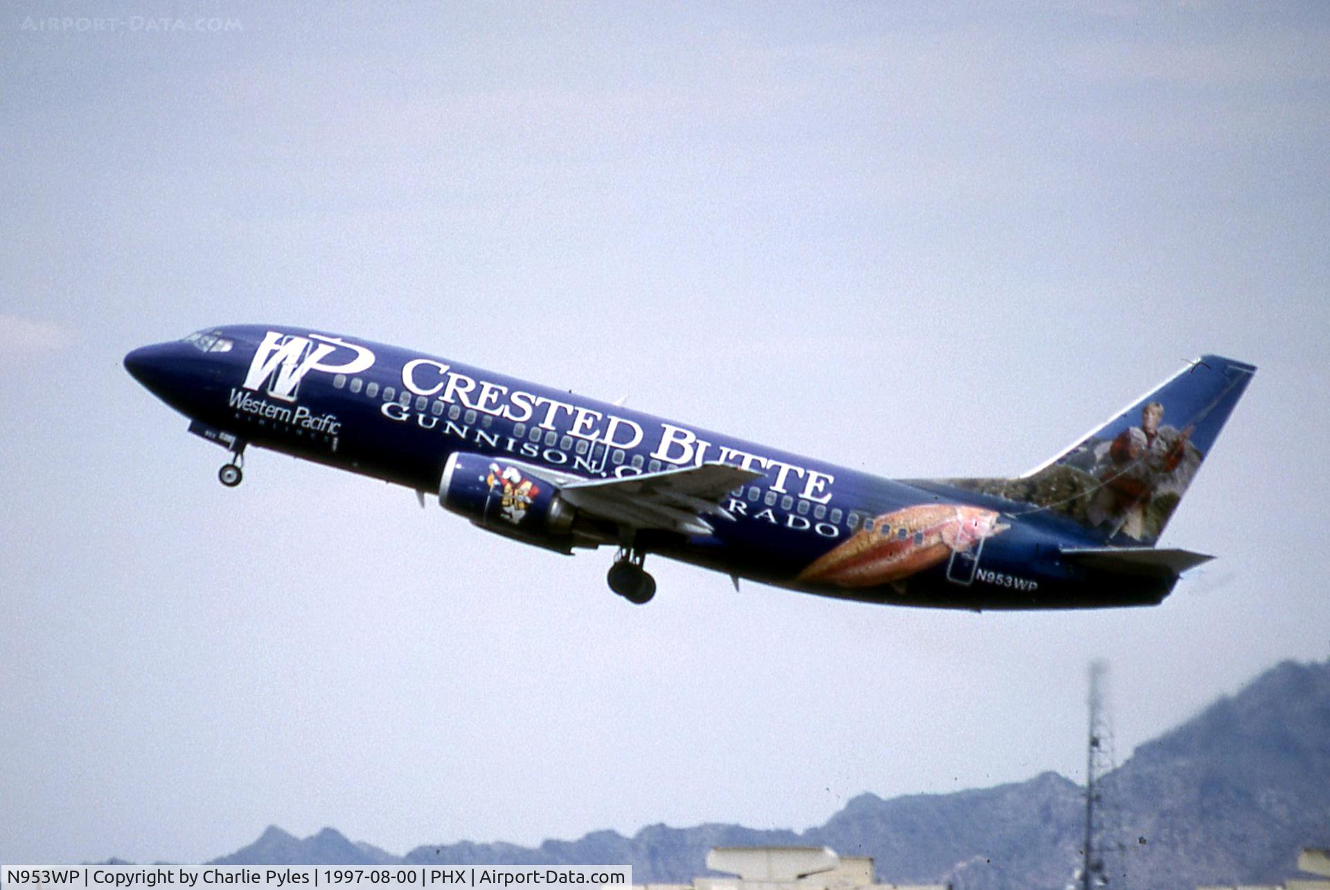 N953WP, 1987 Boeing 737-3B7 C/N 23384, I knew this bird well at USAir as N378AU-then N509AU