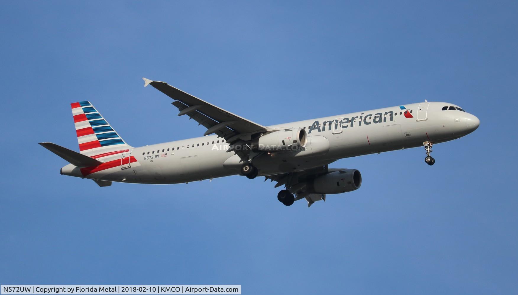 N572UW, 2013 Airbus A321-231 C/N 5899, MCO 2018
