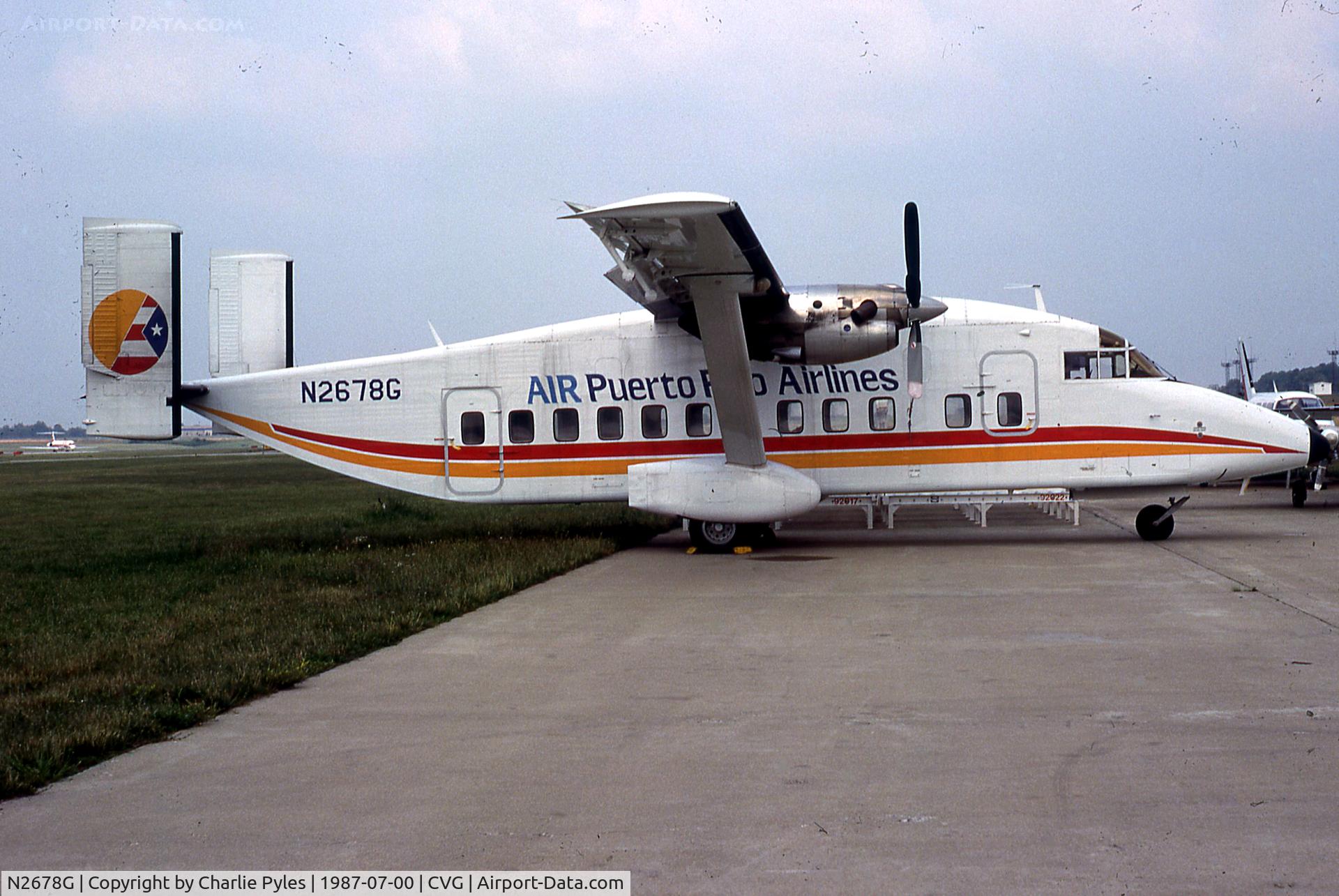 N2678G, 1981 Short SD3-30 C/N SH.3072, Don't know disposition, but reg has been cancelled