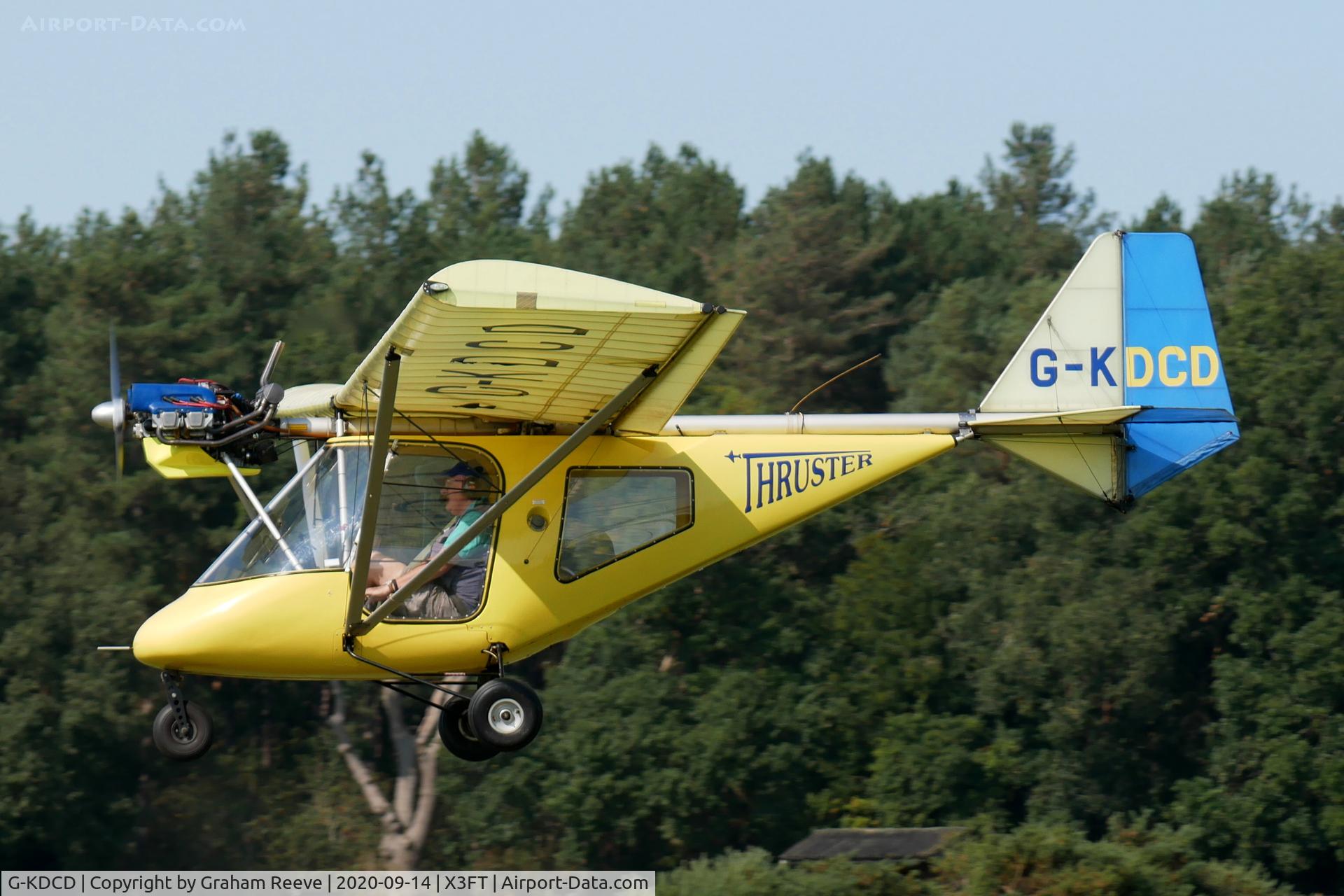 G-KDCD, 1998 Thruster T600N C/N 9098-T600N-025, Landing at Felthorpe.