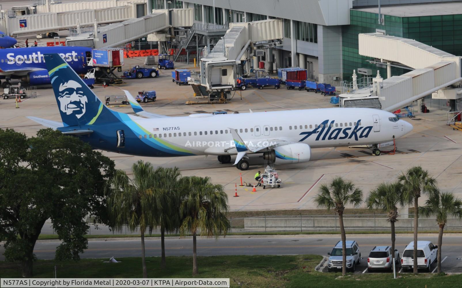 N577AS, 2007 Boeing 737-890 C/N 35186, TPA 2020