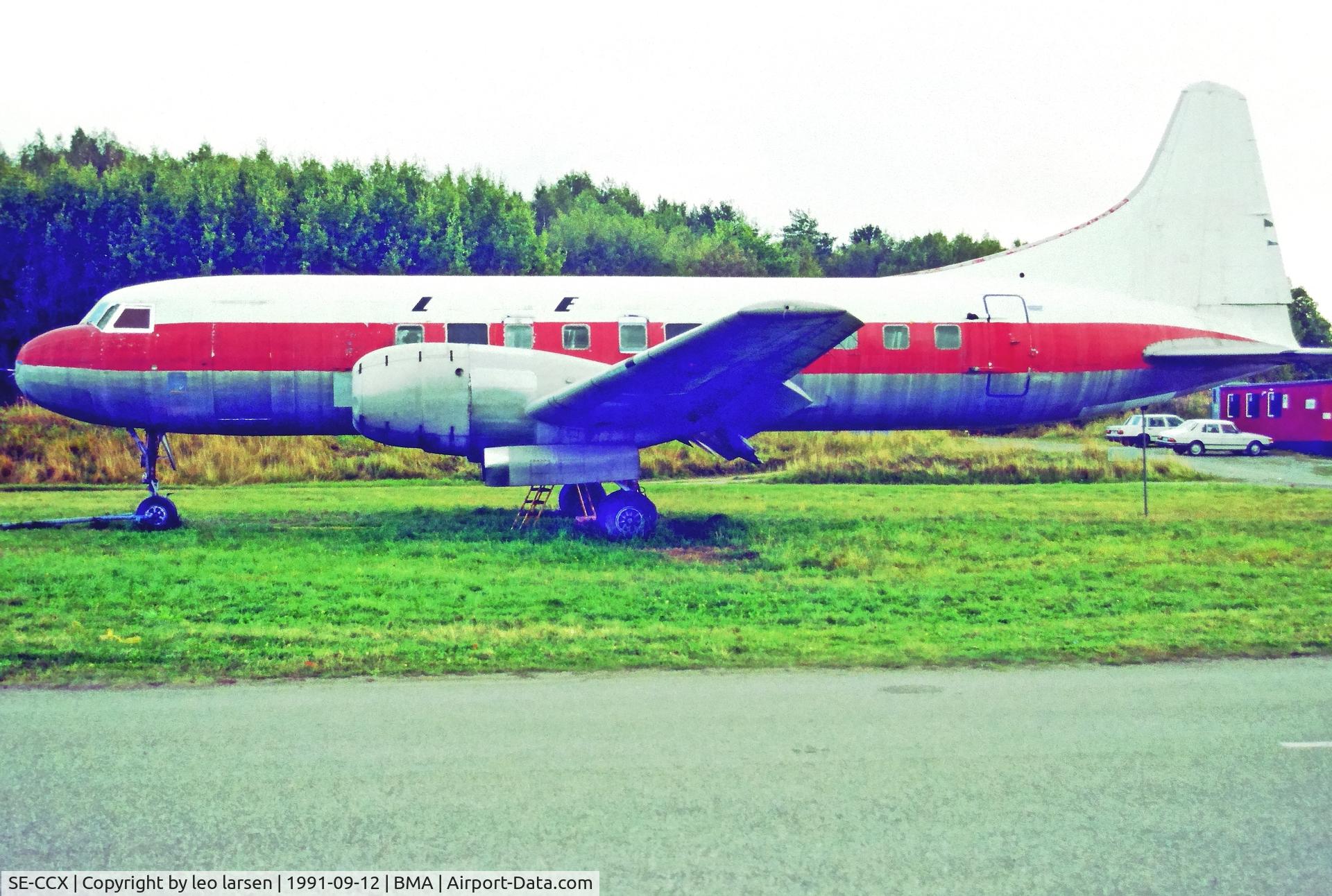 SE-CCX, 1956 Convair 440-75 Metropolitan C/N 320, Bromma Stockholm 12.9.1991