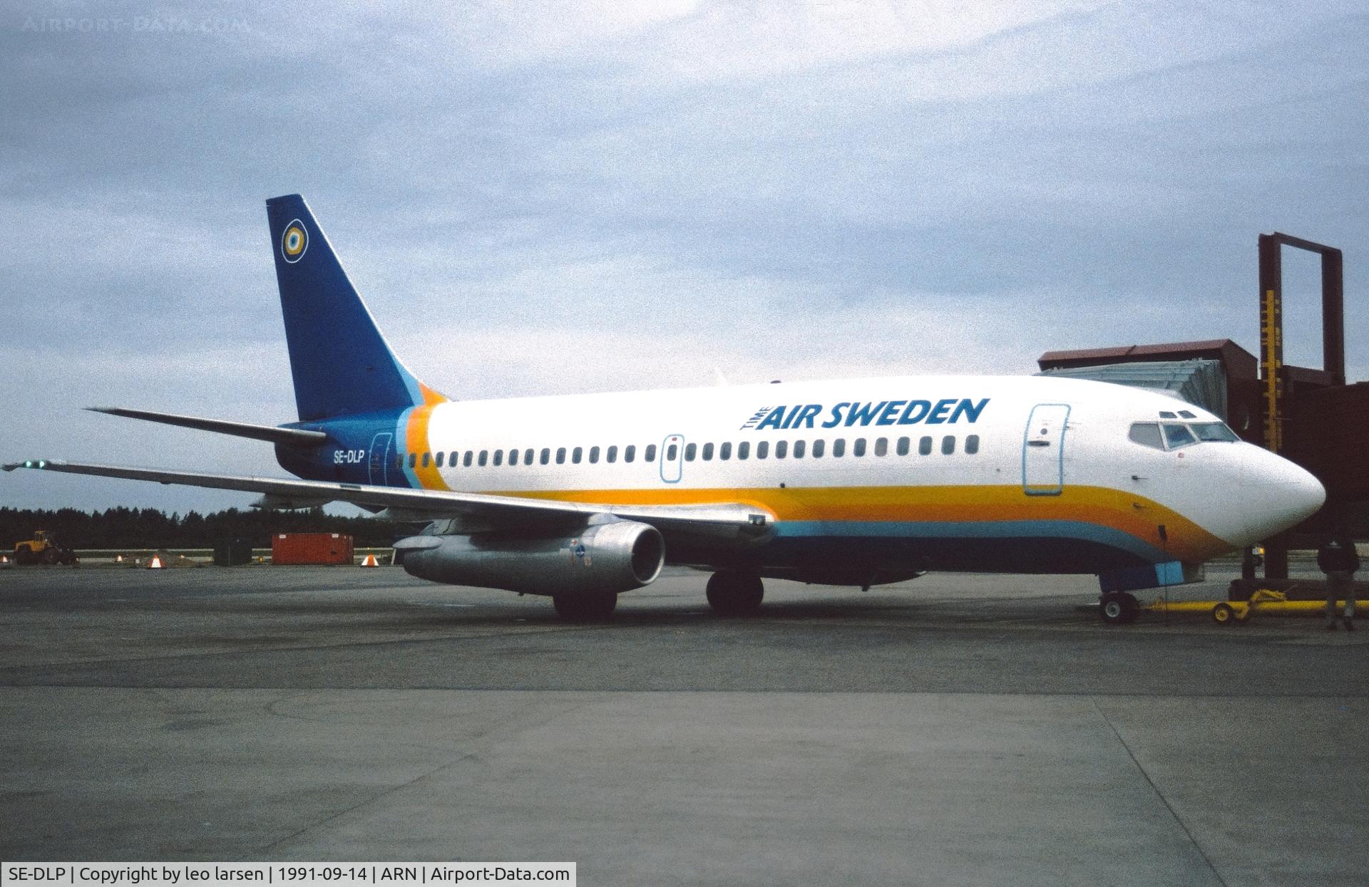 SE-DLP, 1969 Boeing 737-205 C/N 19409, Arlanda 14.9.1991