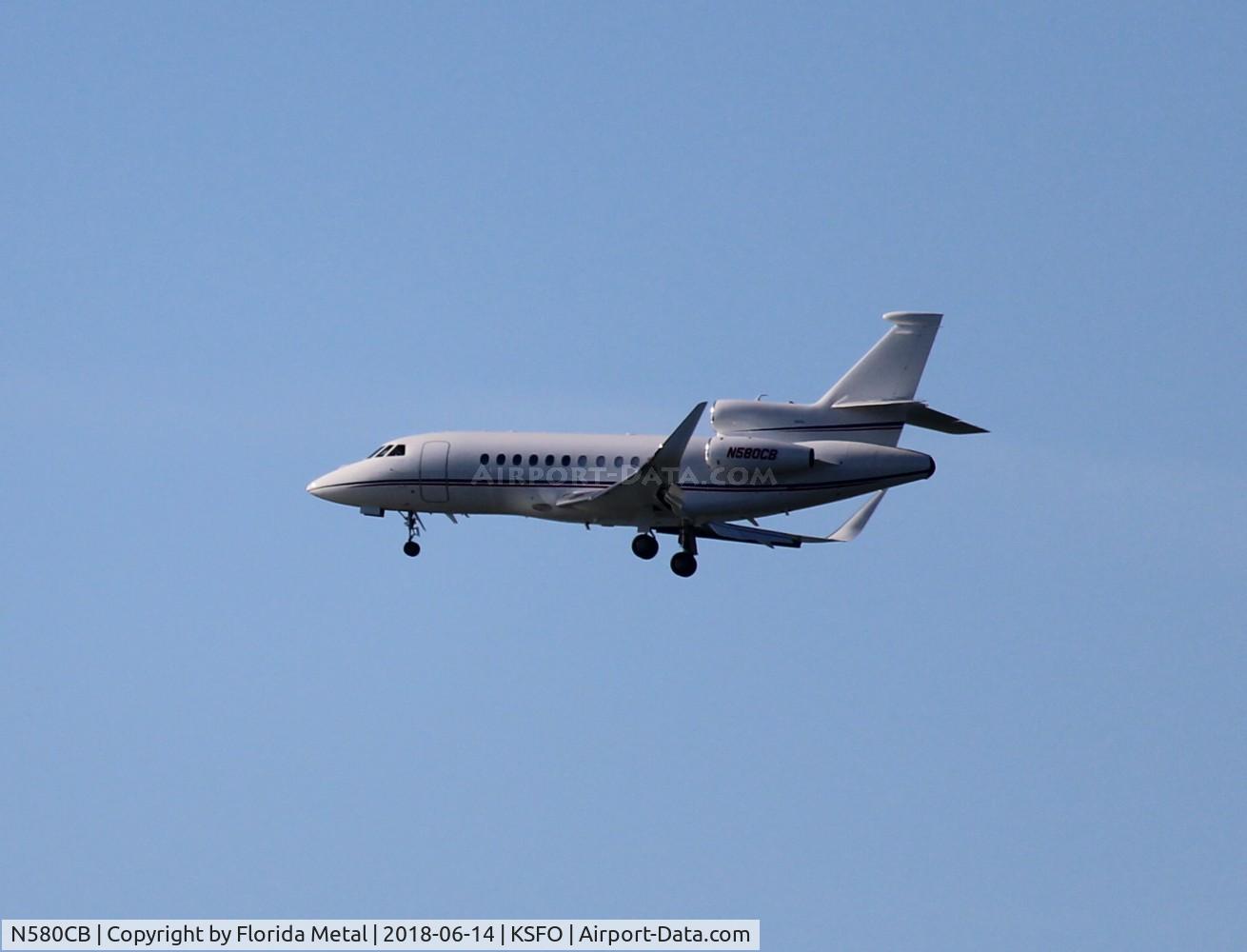 N580CB, 2009 Dassault Falcon 900EX C/N 235, SFO 2018