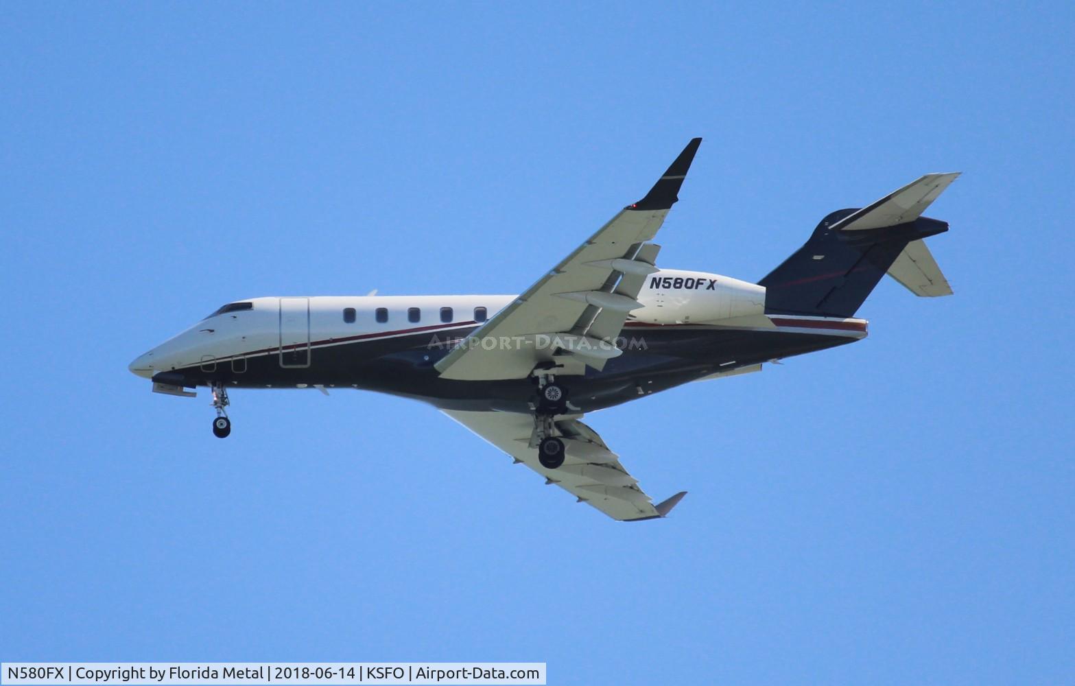 N580FX, Bombardier BD-100-1A10 C/N 20652, SFO 2018