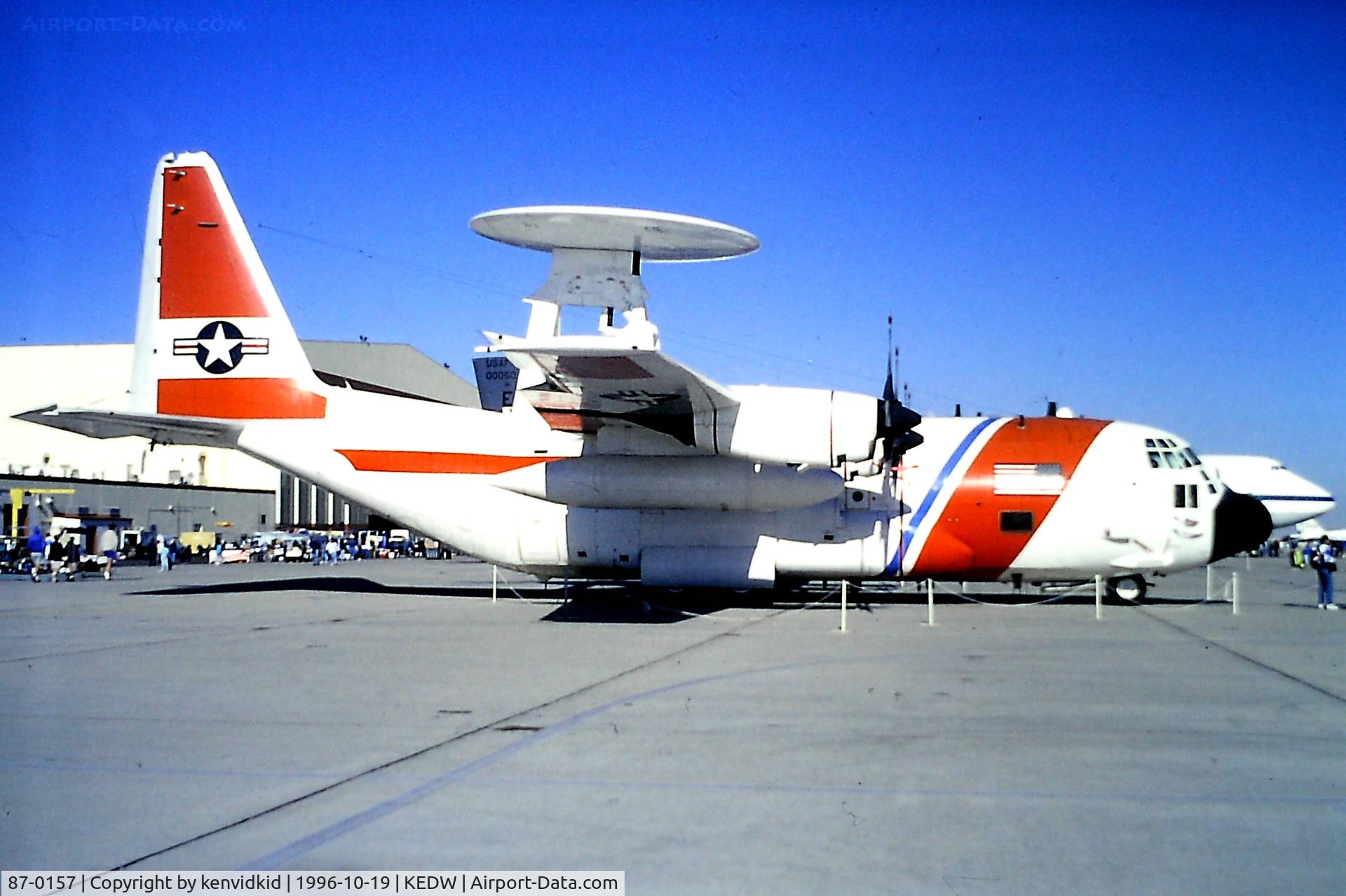 87-0157, 1987 Lockheed EC-130V C/N 382-5121, At the 1996 Edwards Open House.