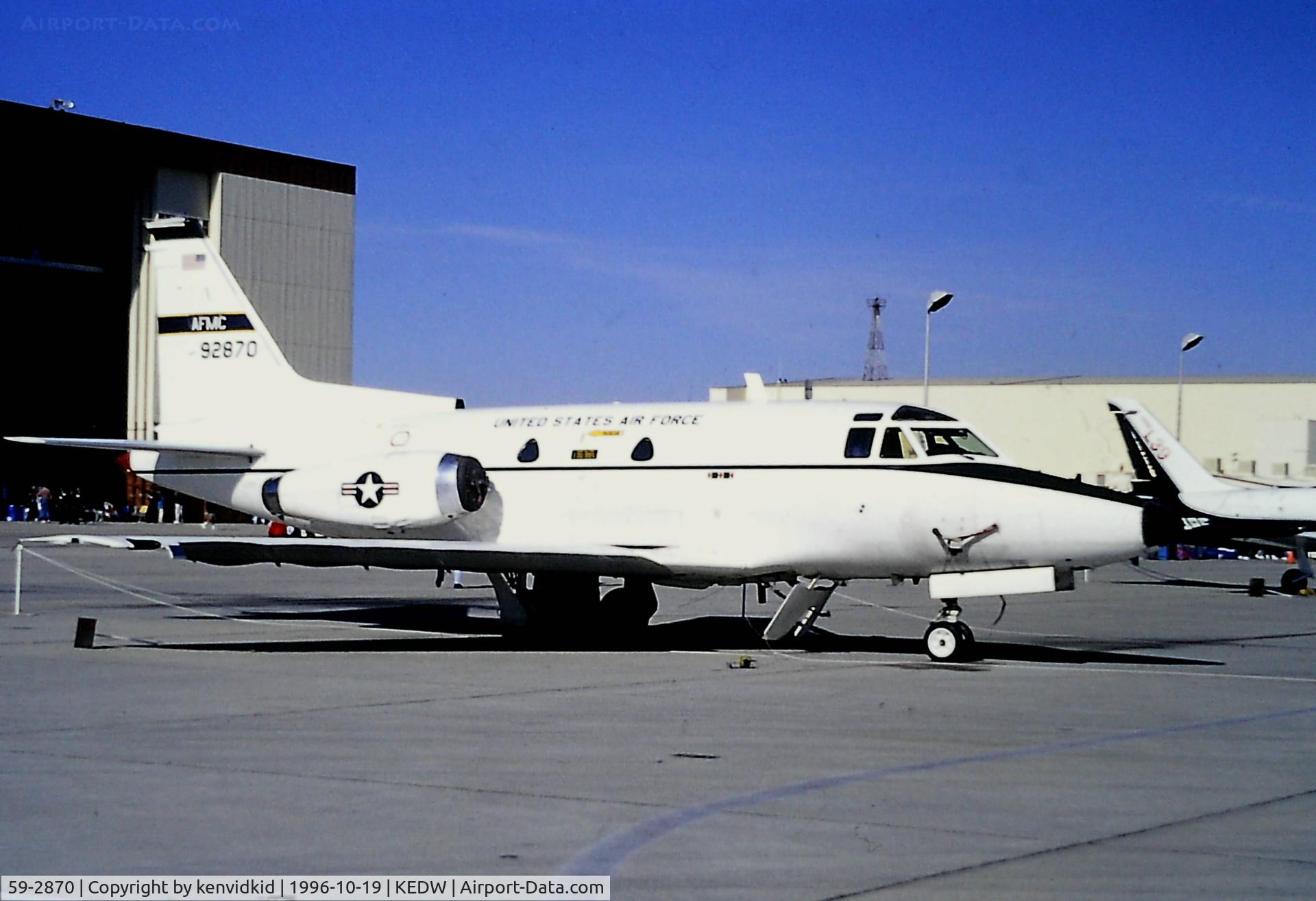 59-2870, 1959 North American NT-39A C/N 265-3, At the 1996 Edwards Open House.