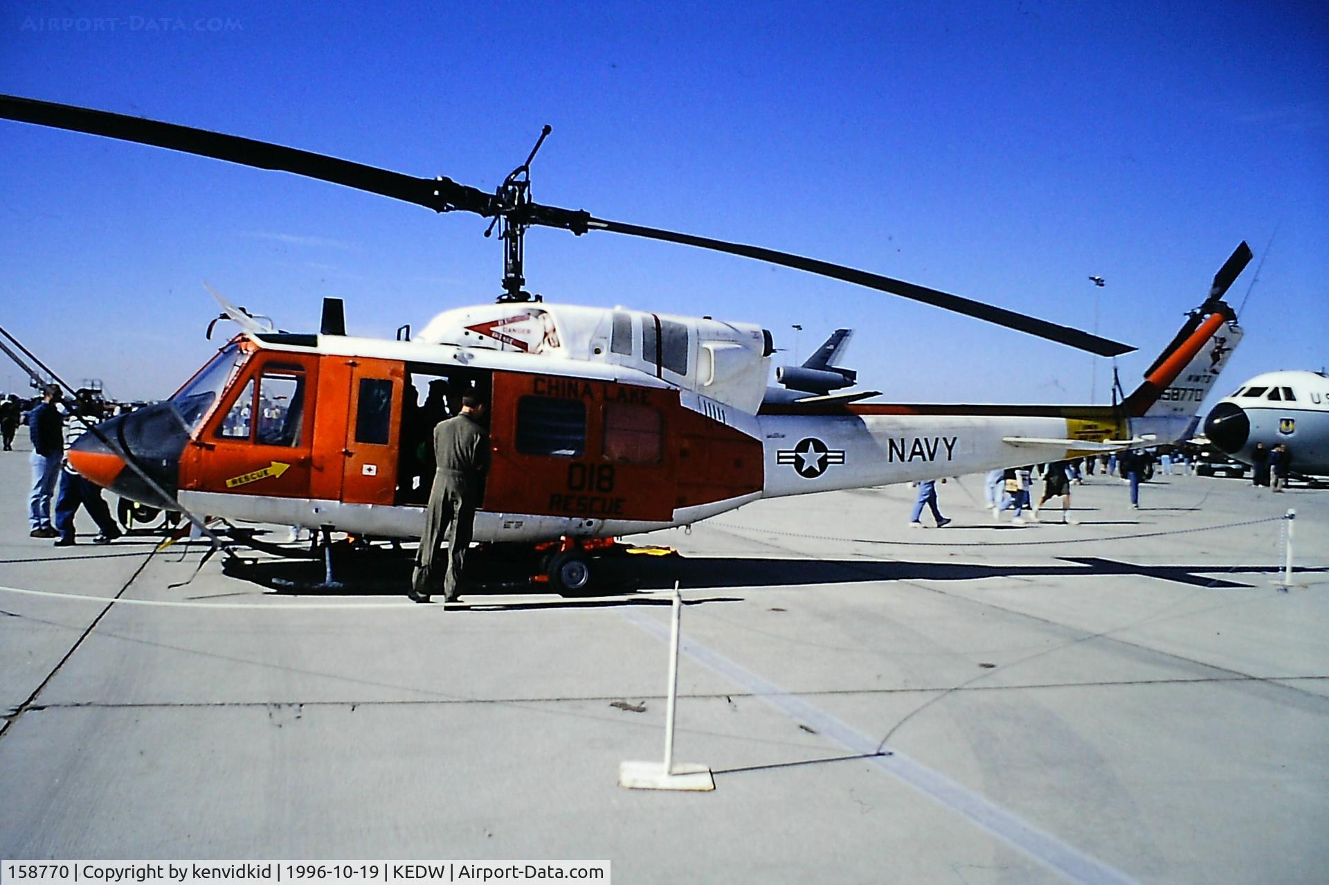 158770, Bell UH-1N Iroquois C/N 31439, At the 1996 Edwards Open House.