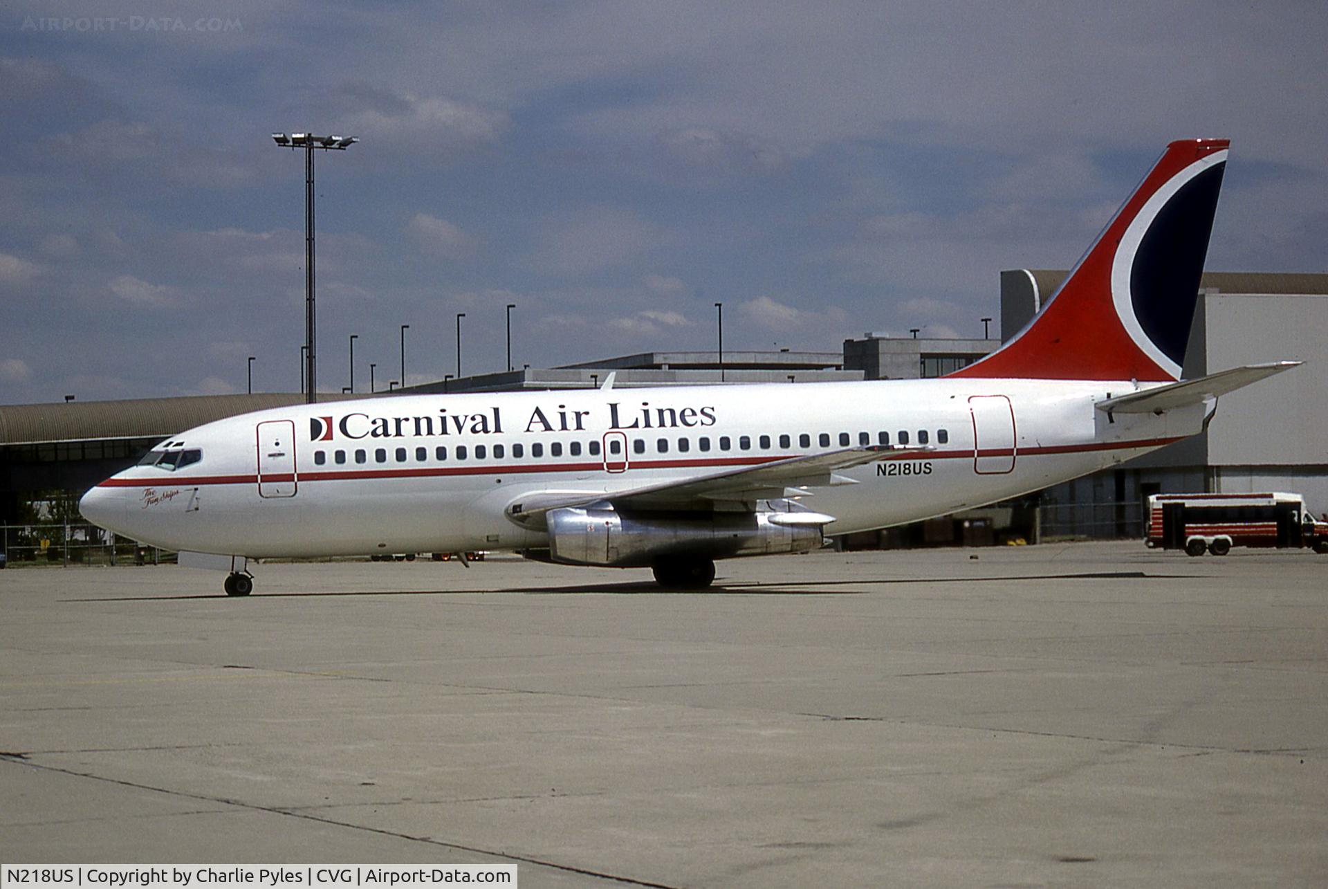 N218US, 1969 Boeing 737-201 C/N 20216, es N747N at PI -- Aro Controls Inc. bought 4/6/98, rg 05/1/98, b/u OPF