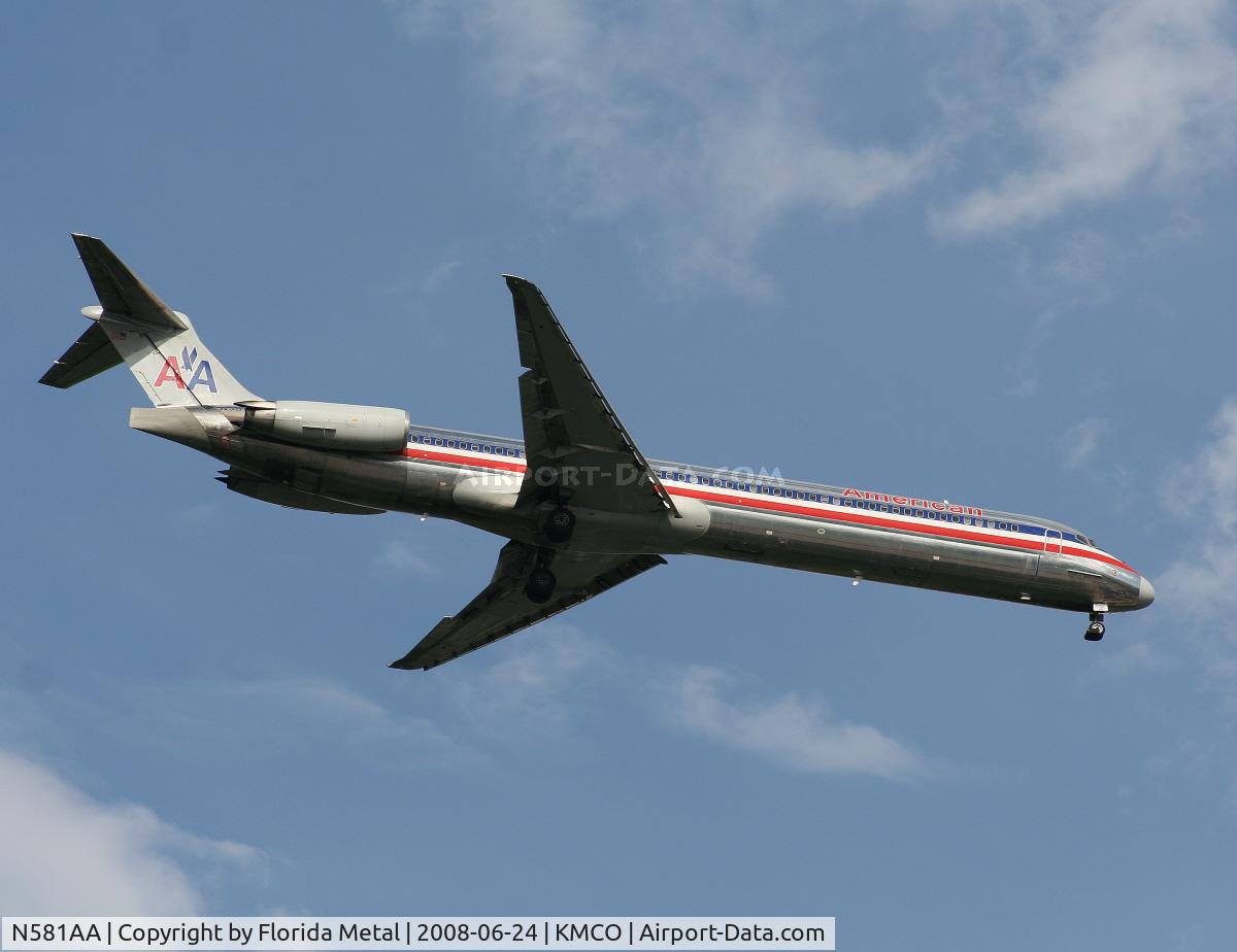 N581AA, 1991 McDonnell Douglas MD-82 (DC-9-82) C/N 53158, MCO 2008