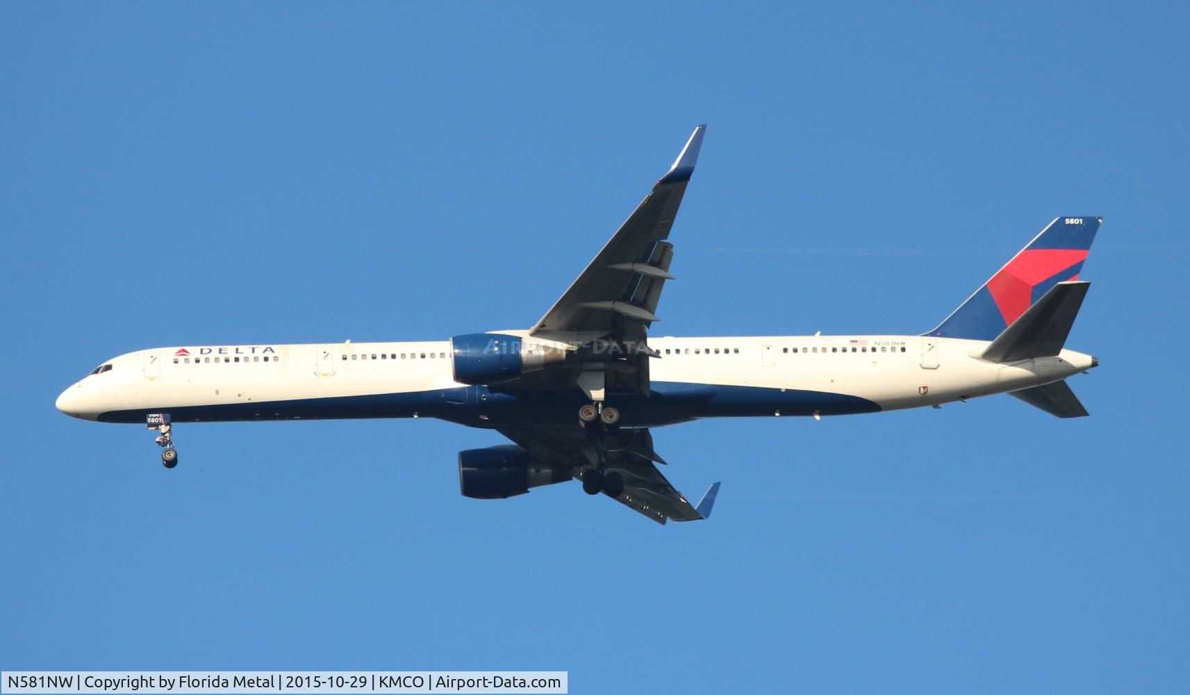 N581NW, 2002 Boeing 757-351 C/N 32982, MCO 2015