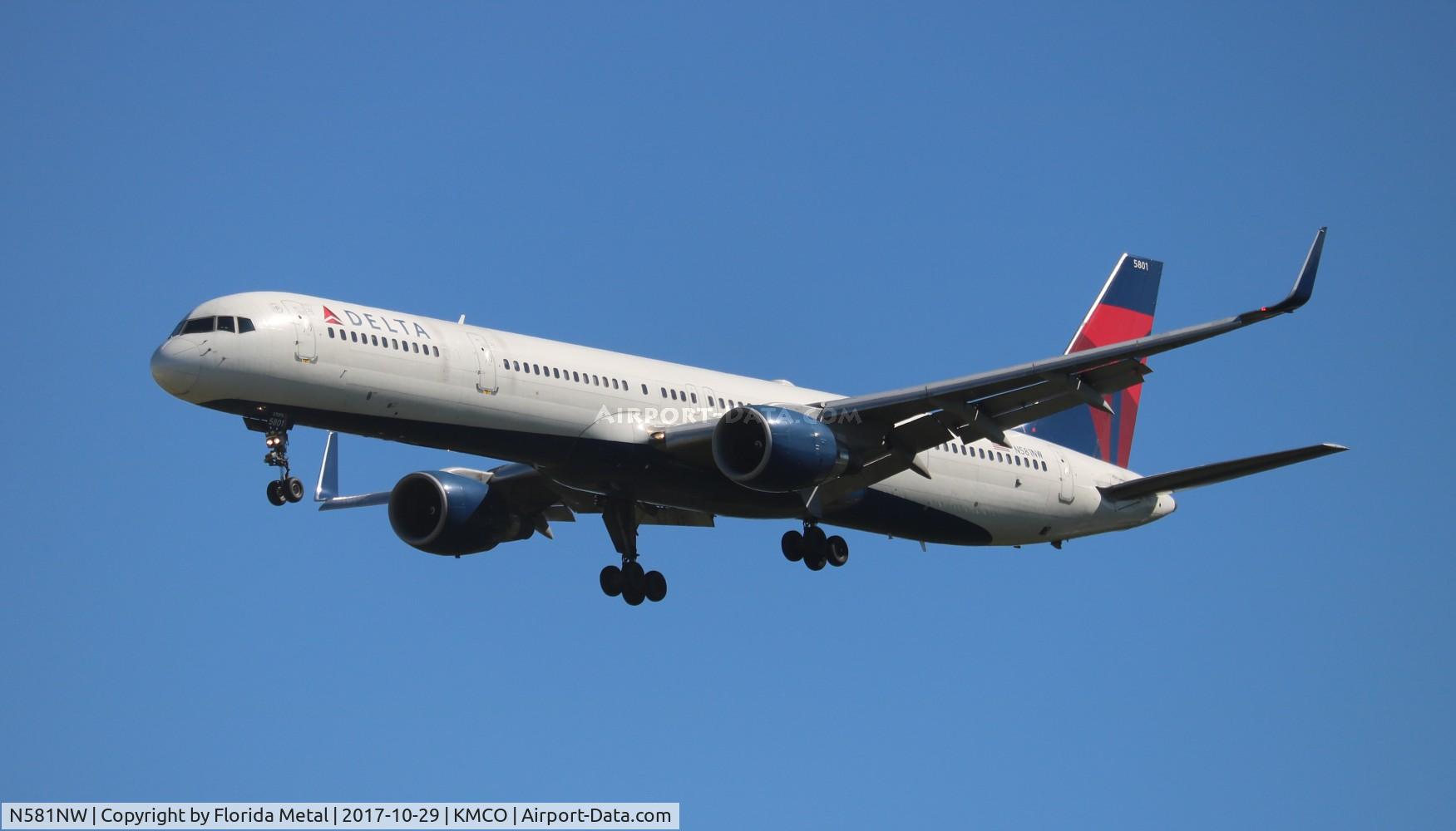 N581NW, 2002 Boeing 757-351 C/N 32982, MCO 2017