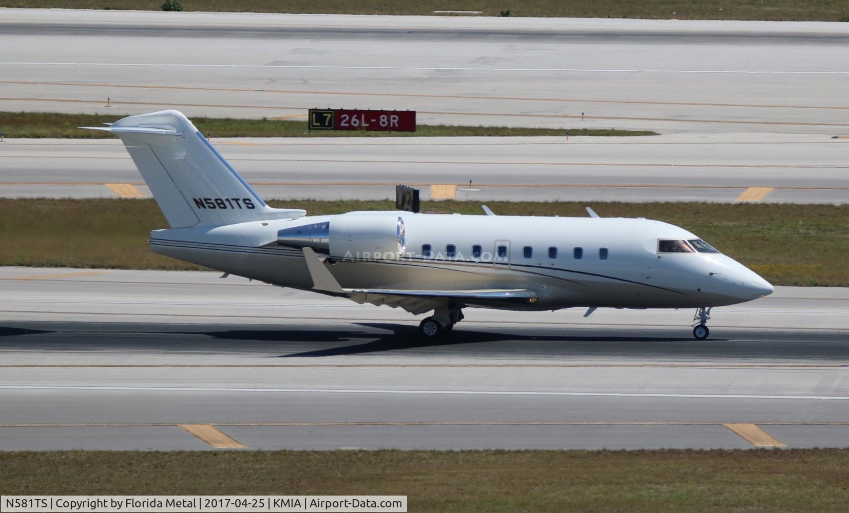 N581TS, 2001 Bombardier Challenger 604 (CL-600-2B16) C/N 5482, MIA 2017