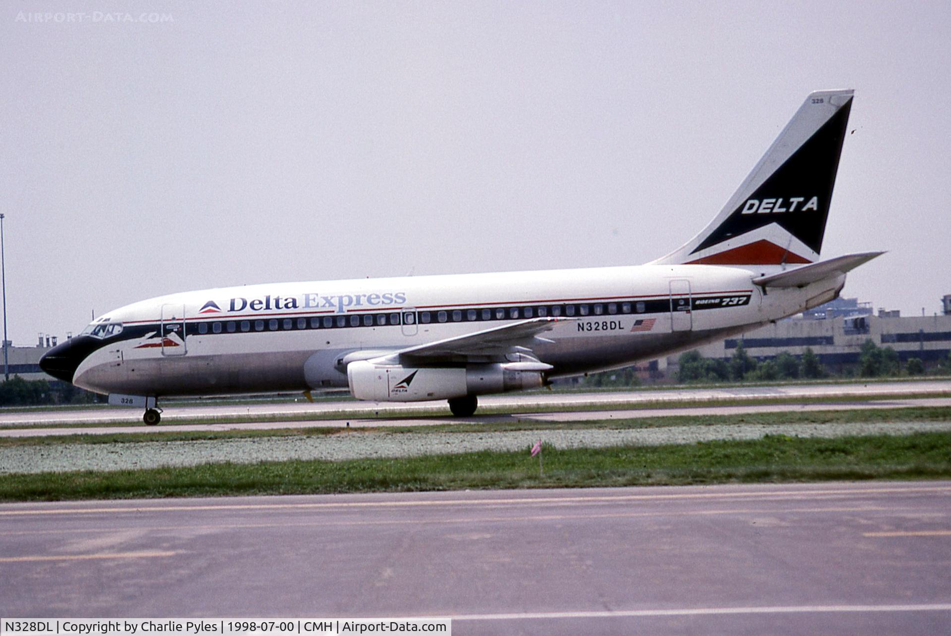 N328DL, 1984 Boeing 737-232 C/N 23100, Delta Express