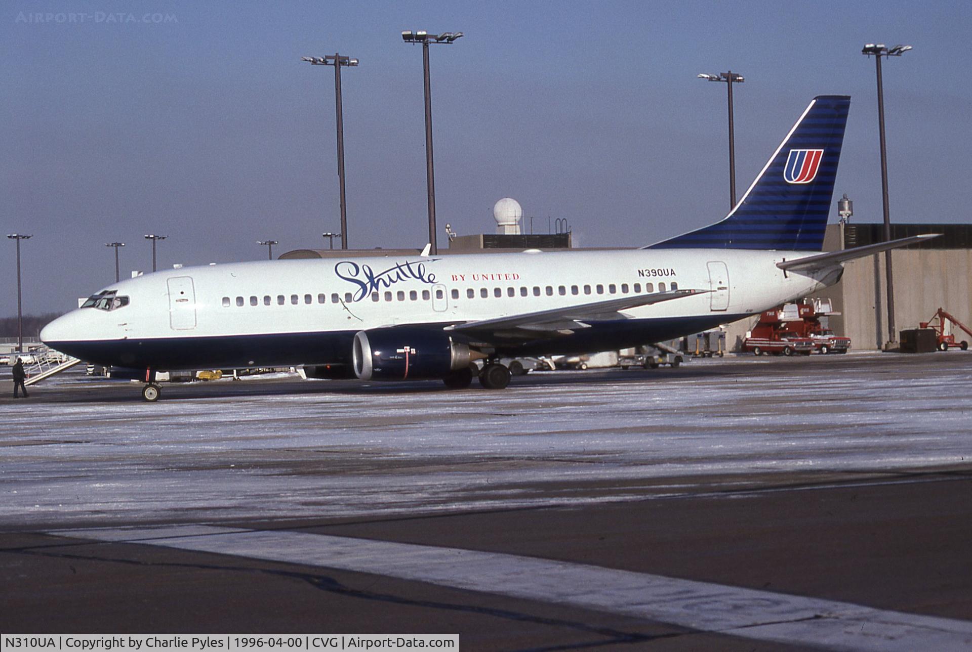 N310UA, 1987 Boeing 737-322 C/N 23671, Shuttle
