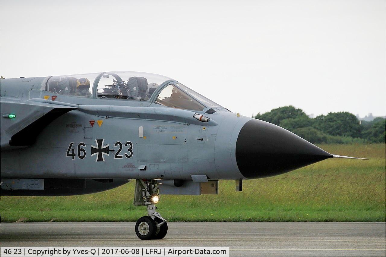 46 23, 1989 Panavia Tornado ECR C/N 817/GS256/4323, Panavia Tornado ECR, Taxiing to flight line, Landivisiau Naval Air Base (LFRJ) Tiger Meet 2017