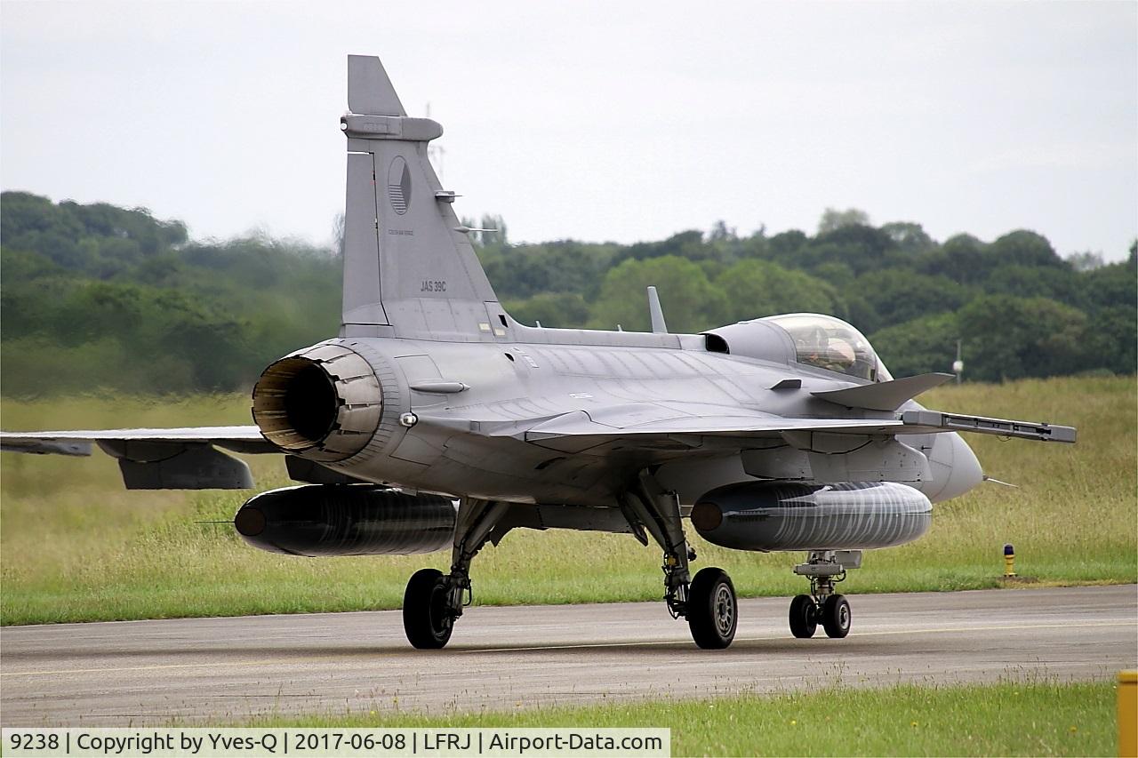 9238, Saab JAS-39C Gripen C/N 39238, Saab JAS-39C Gripen, Taxiing to flight line, Landivisiau Naval Air Base (LFRJ) Tiger Meet 2017