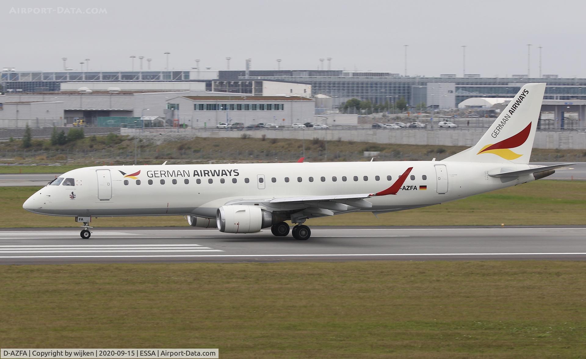D-AZFA, 2006 Embraer 190LR (ERJ-190-100LR) C/N 19000063, RWY 19L