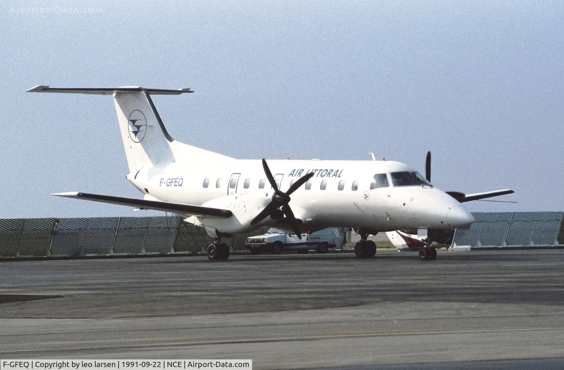 F-GFEQ, 1988 Embraer EMB-120ER Brasilia C/N 120097, Nice 22.9.1991