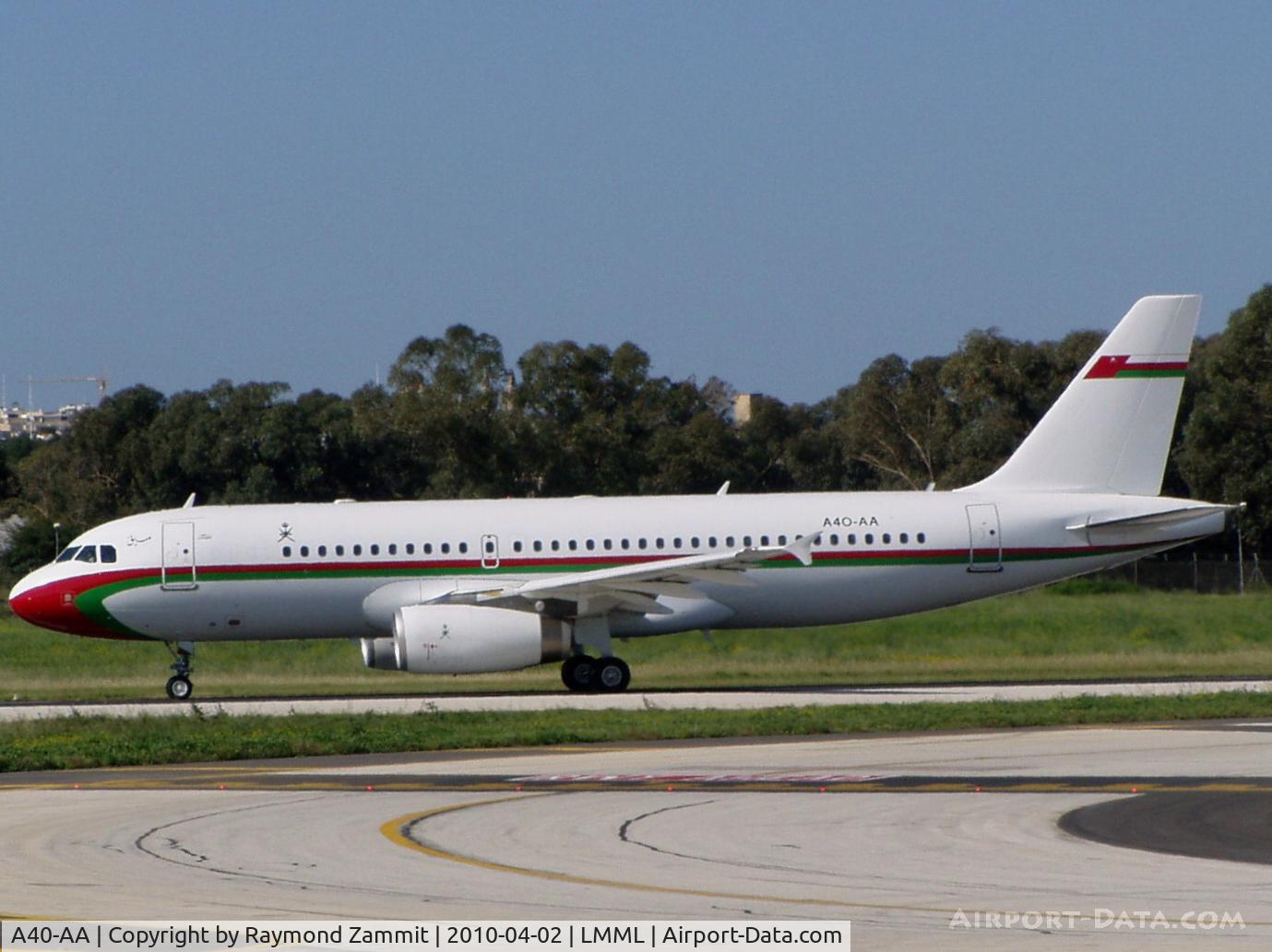 A40-AA, Airbus A320-232 C/N 2566, A320 A40-AA Government of Oman