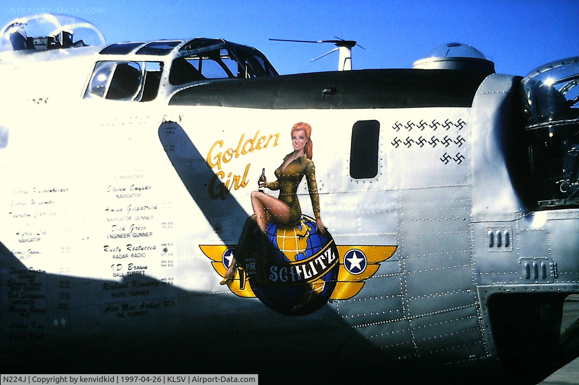 N224J, 1944 Consolidated B-24J-85-CF Liberator C/N 1347 (44-44052), At the 1997 Golden Air Tattoo, Nellis.