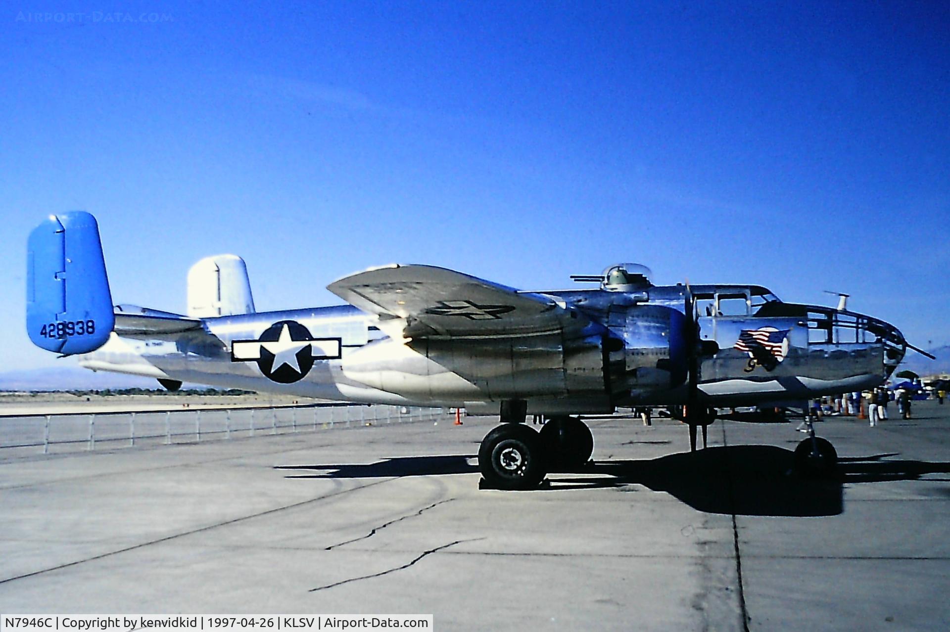 N7946C, 1944 North American TB-25N Mitchell C/N 108-33263, At the 1997 Golden Air Tattoo, Nellis.