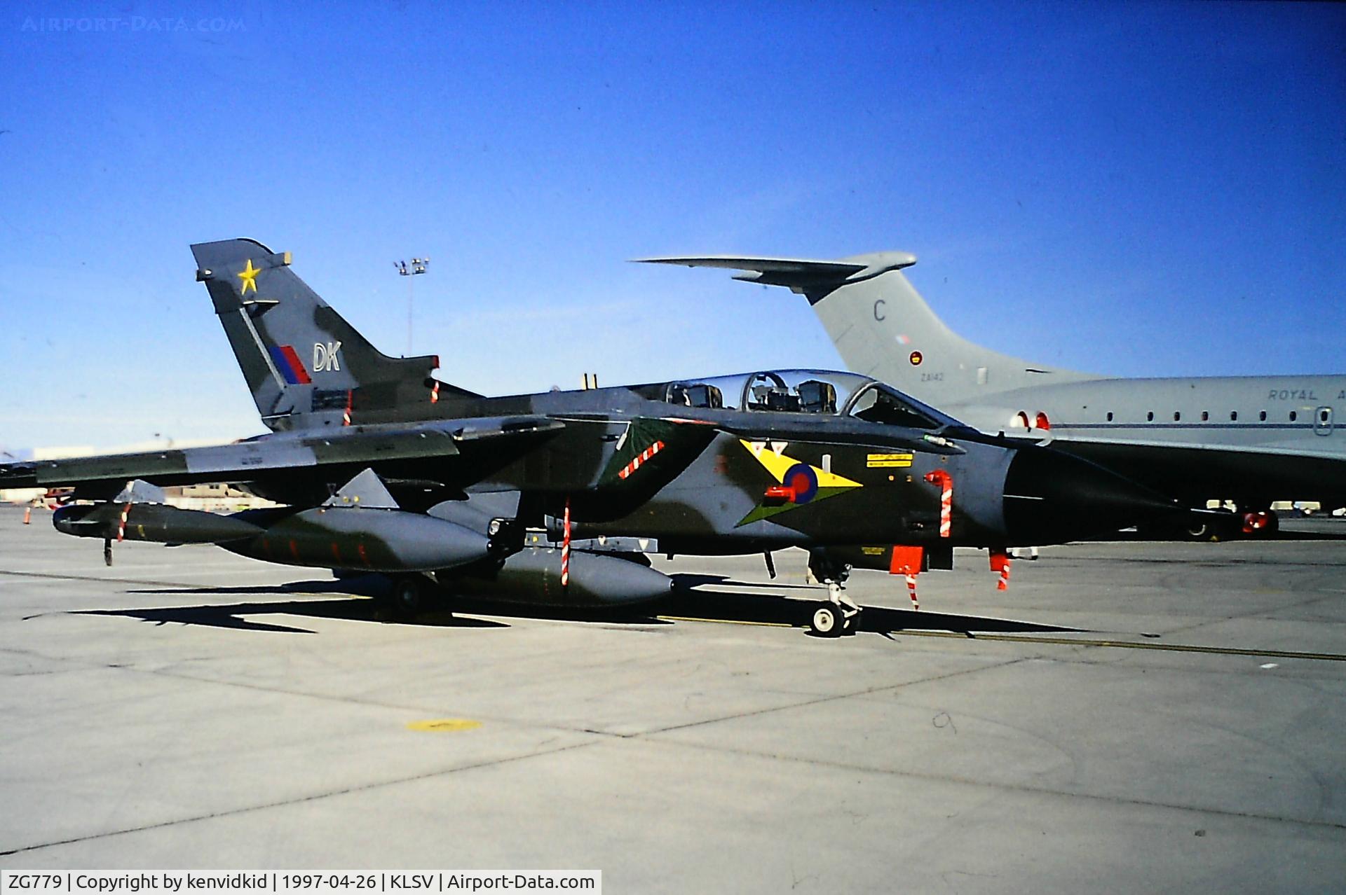 ZG779, 1992 Panavia Tornado GR.4 C/N 911/BS189/3452, At the 1997 Golden Air Tattoo, Nellis.