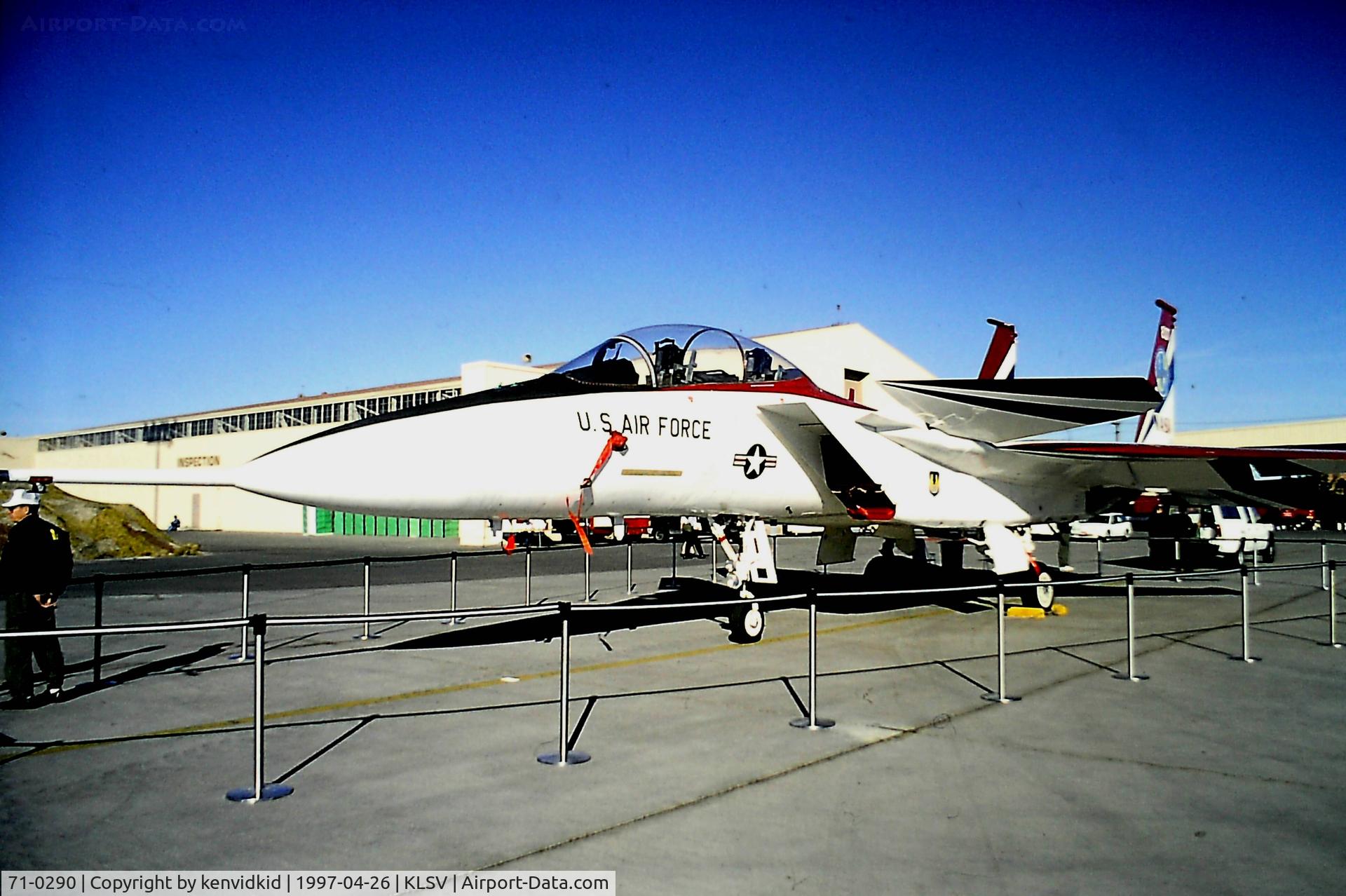 71-0290, 1971 McDonnell Douglas F-15B-3 -MC (TF-15A) Eagle C/N 0008/B001, At the 1997 Golden Air Tattoo, Nellis.
ACTIVE F-15.