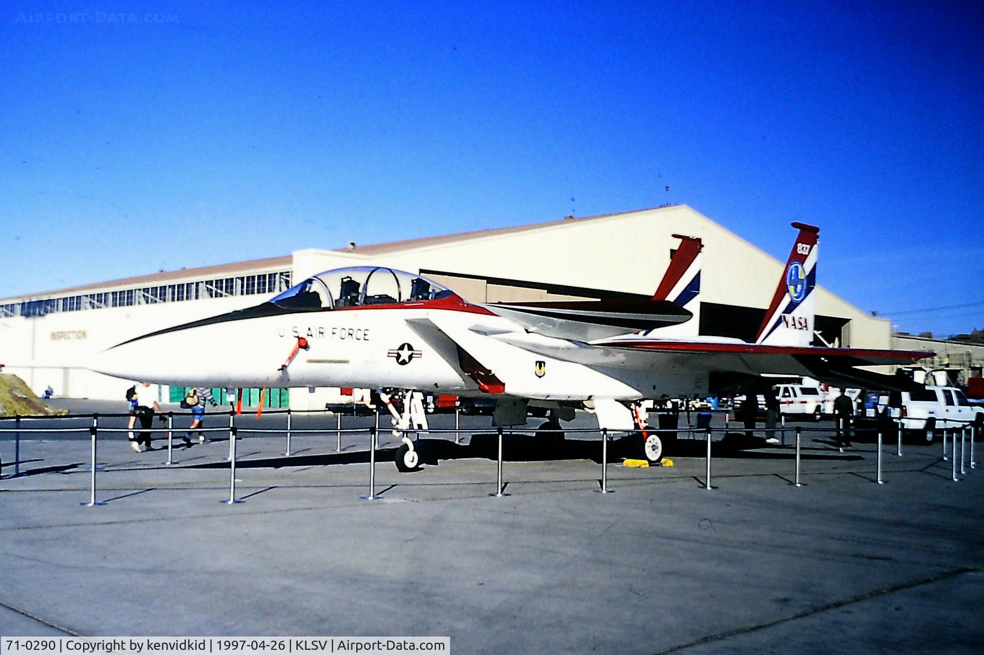 71-0290, 1971 McDonnell Douglas F-15B-3 -MC (TF-15A) Eagle C/N 0008/B001, At the 1997 Golden Air Tattoo, Nellis.
ACTIVE F-15