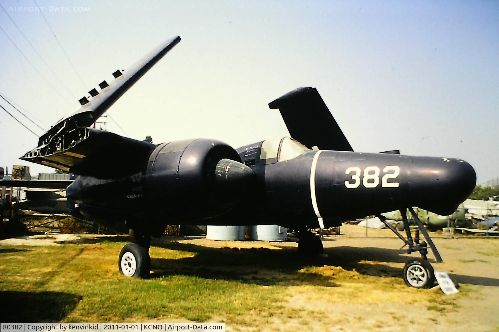 80382, Grumman F7F-3N Tigercat C/N C.124, At Chino circa 1996.