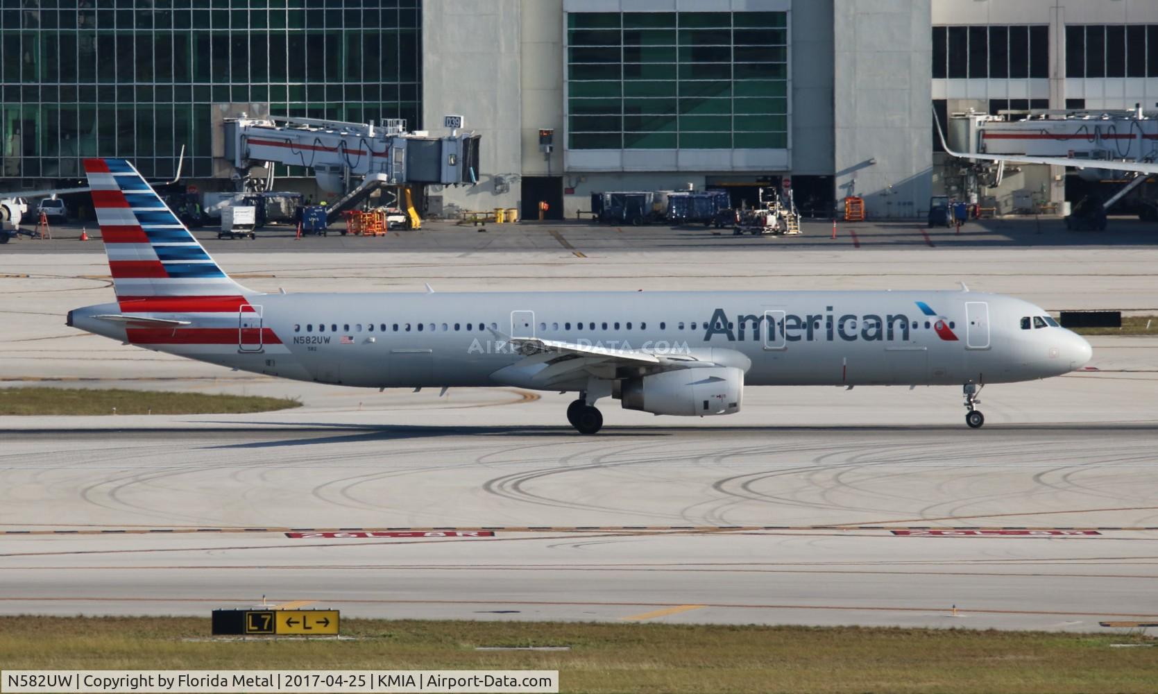 N582UW, 2014 Airbus A321-231 C/N 6175, MIA 2017