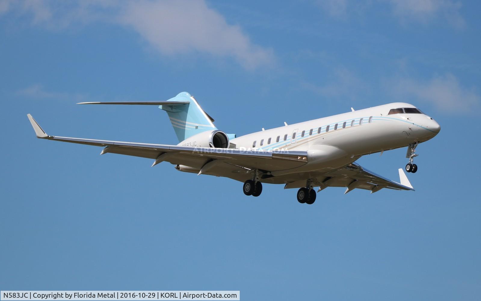 N583JC, 2013 Bombardier BD-700-1A10 Global 6000 C/N 9583, NBAA 2016