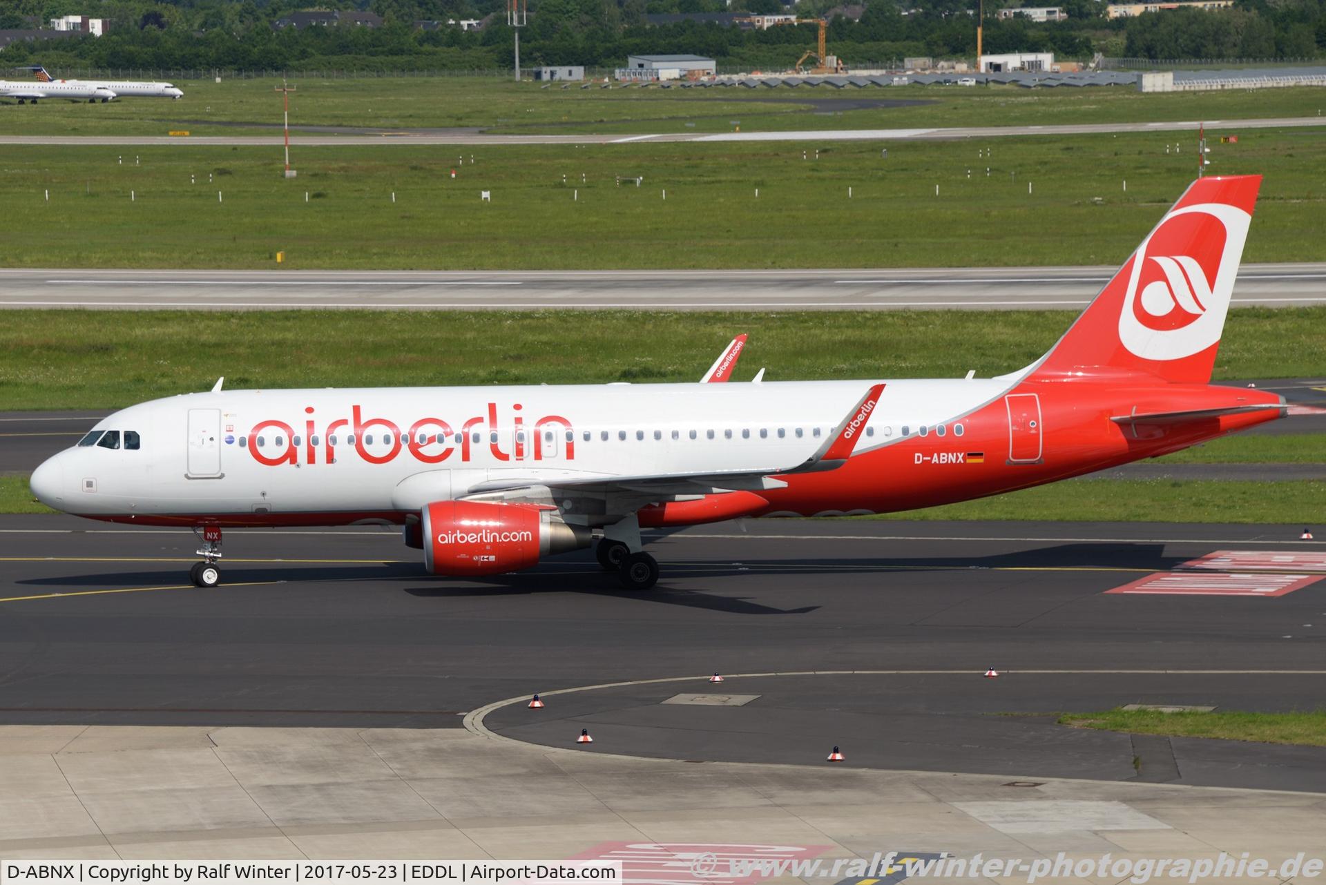 D-ABNX, 2016 Airbus A320-214 C/N 6927, Airbus A320-214(W) - AB BER Air Berlin - 6927 - D-ABNX - 23.05.2017 - DUS