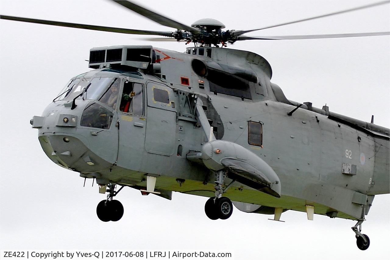 ZE422, 1986 Westland Sea King ASaC.7 C/N WA961, Westland Sea King ASaC.7, Landing, Landivisiau Naval Air Base (LFRJ) Tiger Meet 2017
