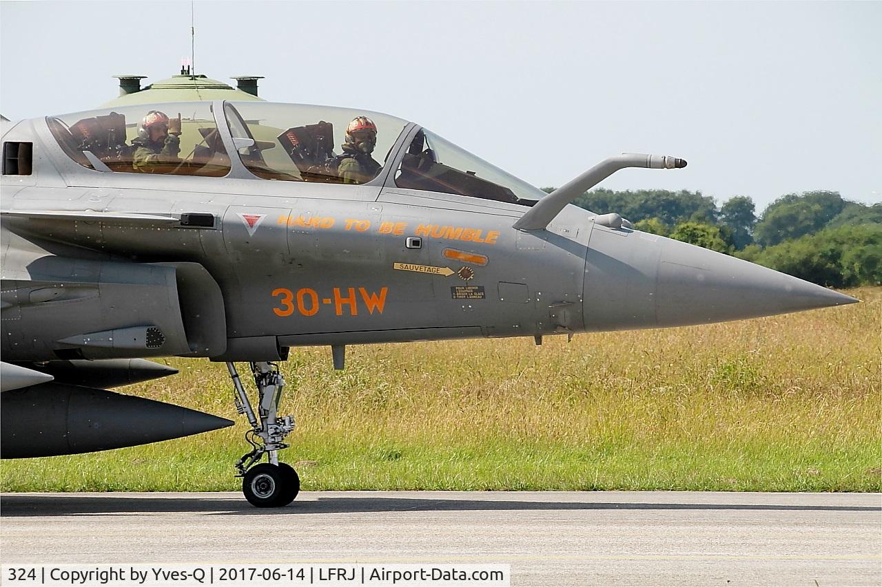 324, Dassault Rafale B C/N 324a, Dassault Rafale B, Taxiing to flight line, Landivisiau Naval Air Base (LFRJ) Tiger Meet 2017