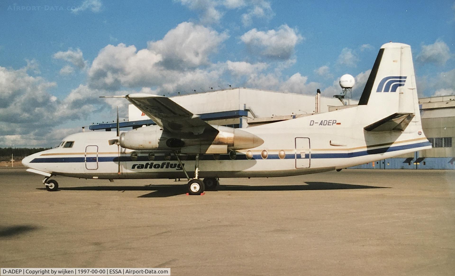 D-ADEP, 1967 Fokker F.27-600 Friendship C/N 10318, Ramp G