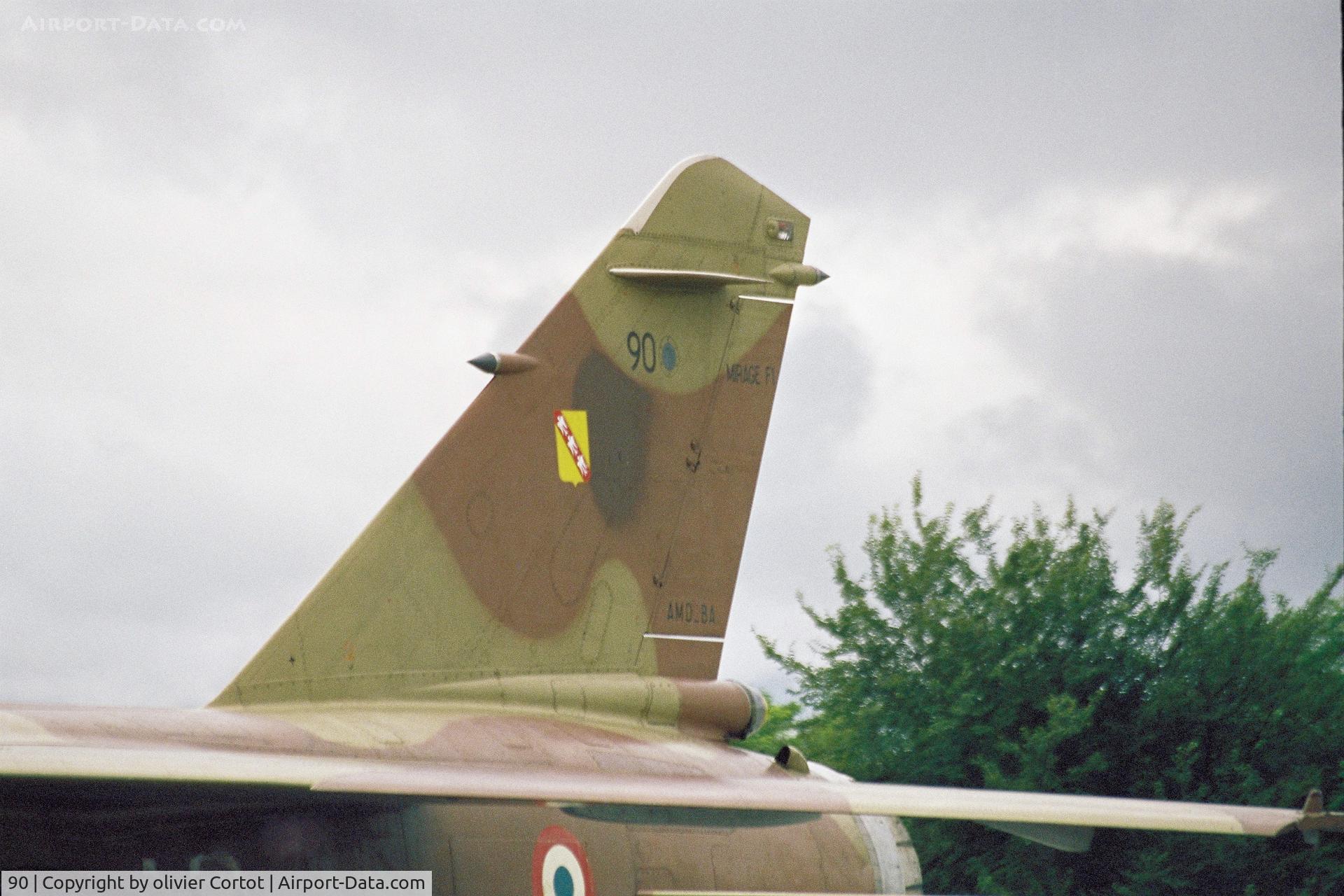 90, Dassault Mirage F.1CT C/N Not found 90, The squadron insigna, Colmar 97