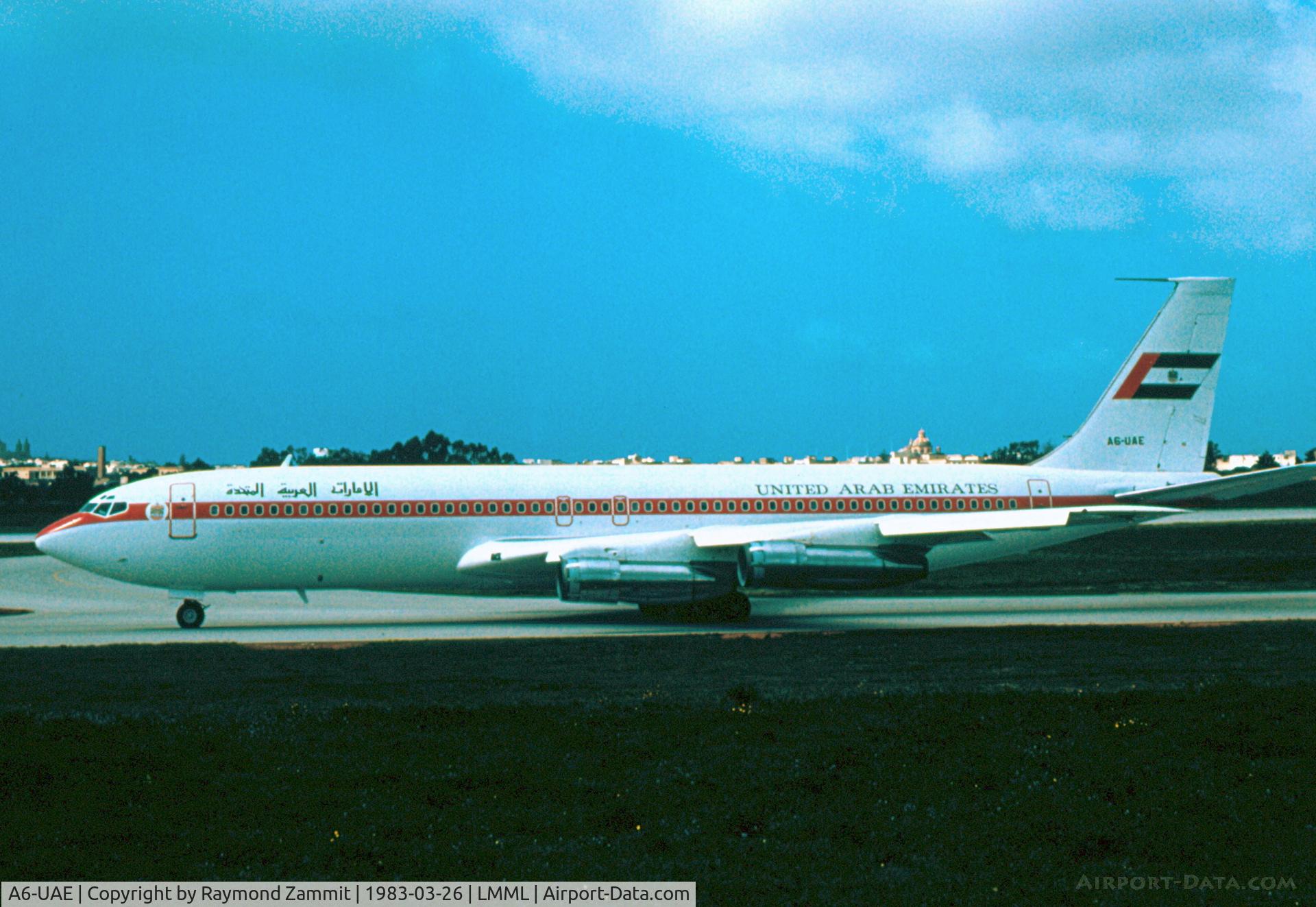 A6-UAE, 1966 Boeing 707-330B C/N 18931, B707 A6-UAE Government of United Arab Emirates