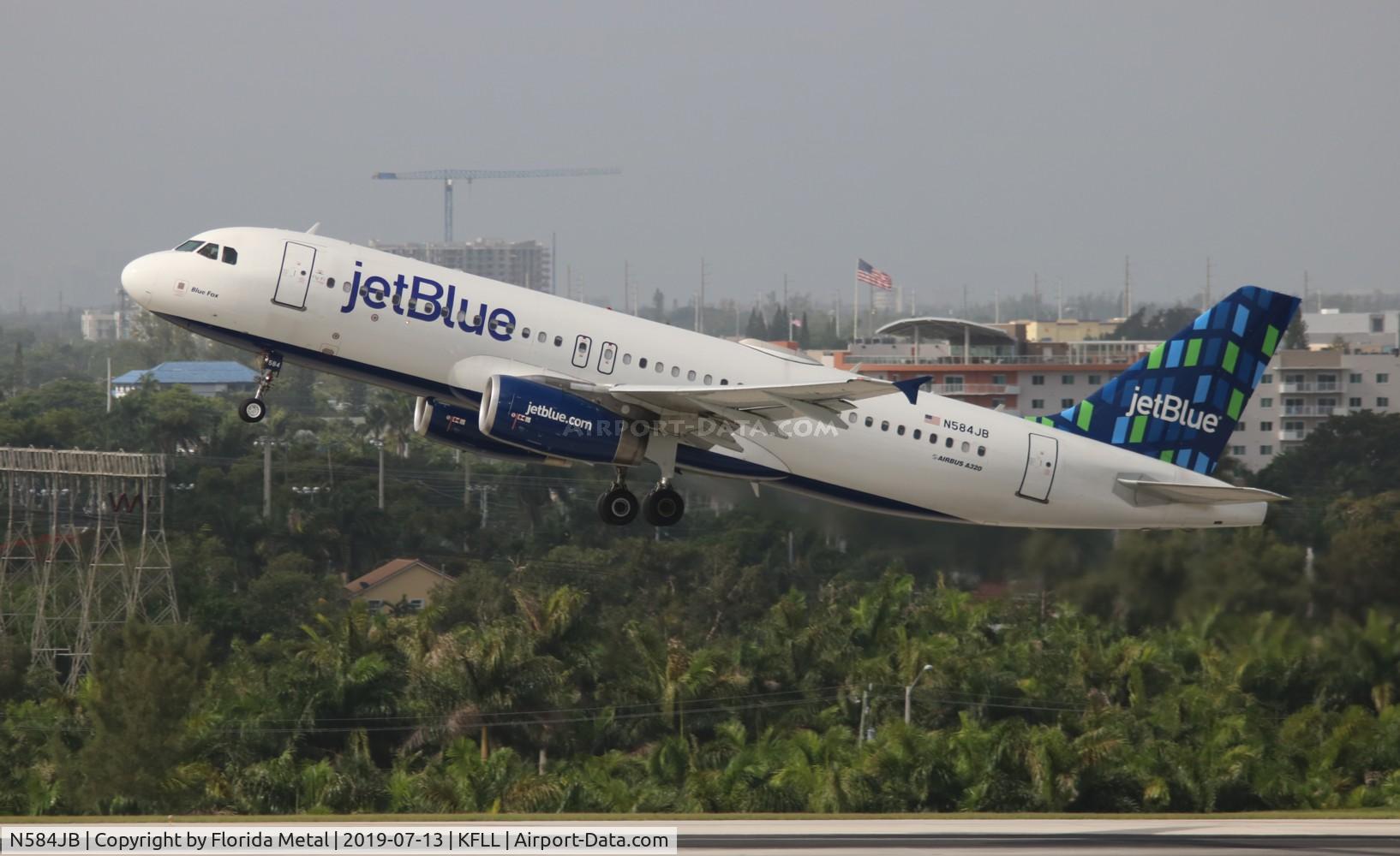 N584JB, 2004 Airbus A320-232 C/N 2149, FLL 2019