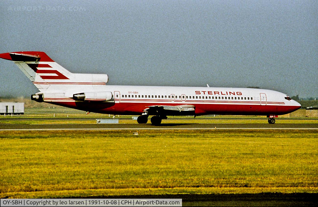 OY-SBH, 1981 Boeing 727-2B7 C/N 22164, Copenhagen 8.10.1991