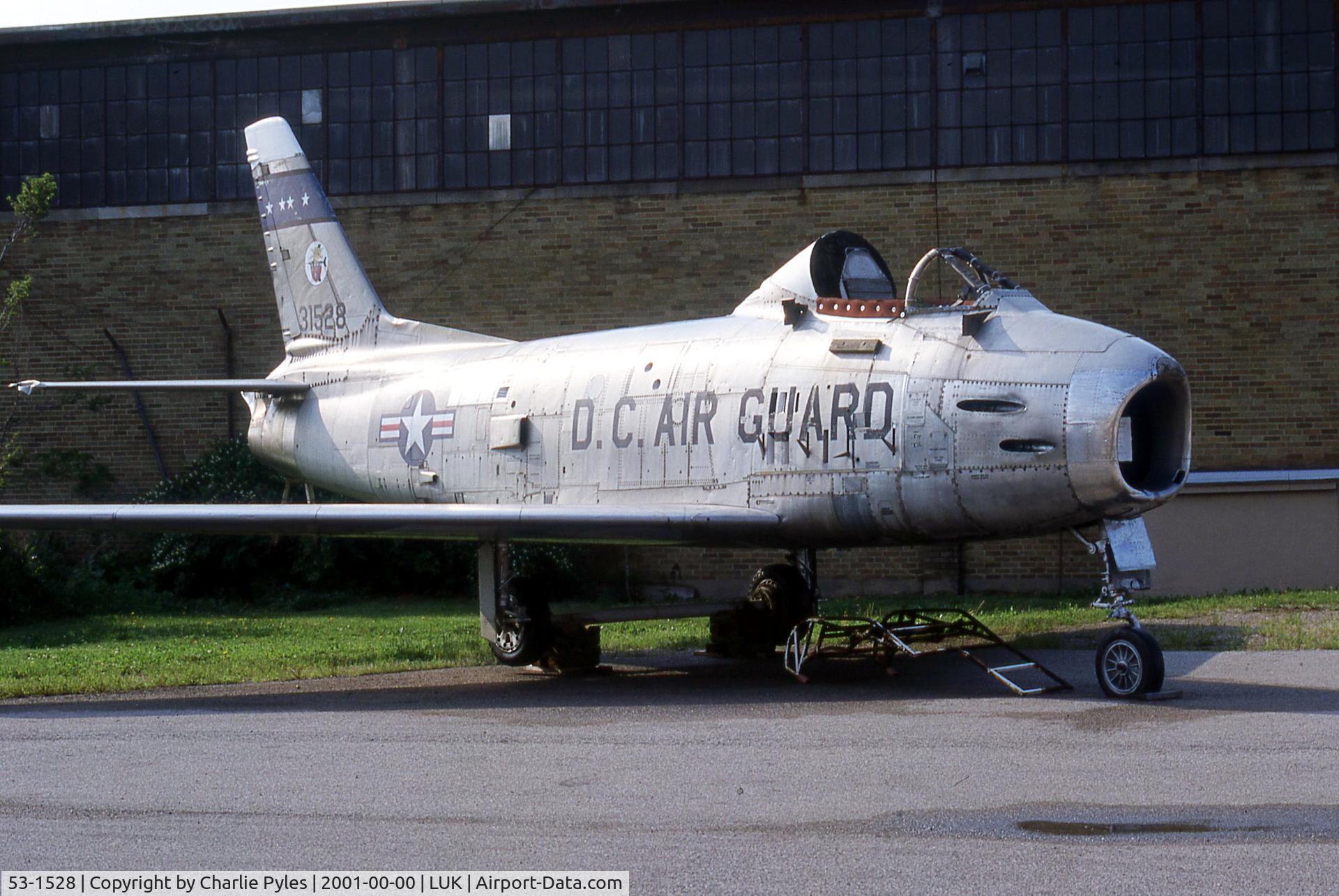 53-1528, 1953 North American F-86H Sabre C/N 203-300, When we had plans to possibly restore it. We brought it down from the Lunken Playground and cleaned it up.