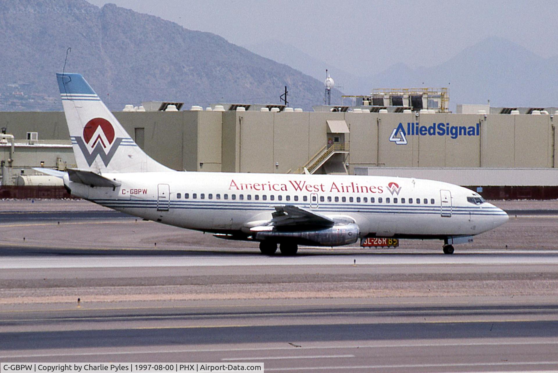C-GBPW, 1974 Boeing 737-275 C/N 20958, America West