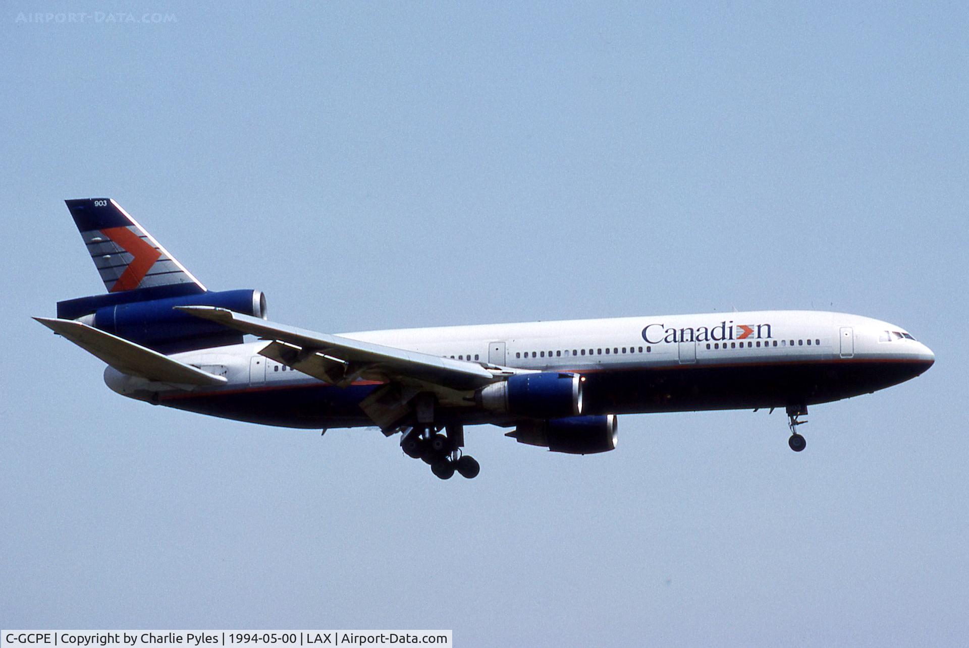 C-GCPE, 1979 Douglas DC-10-30ER C/N 46542, Landing LAX
