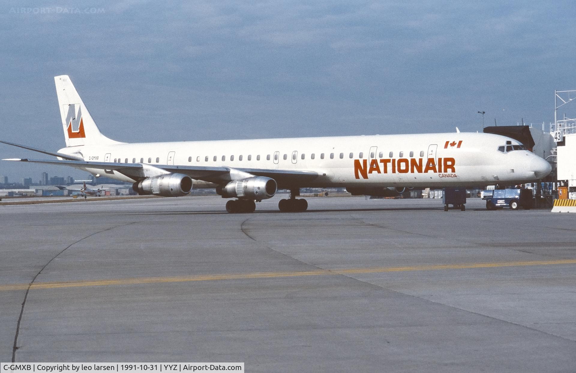 C-GMXB, 1968 Douglas DC-8-61 C/N 45943, Totonto 31.10.1991