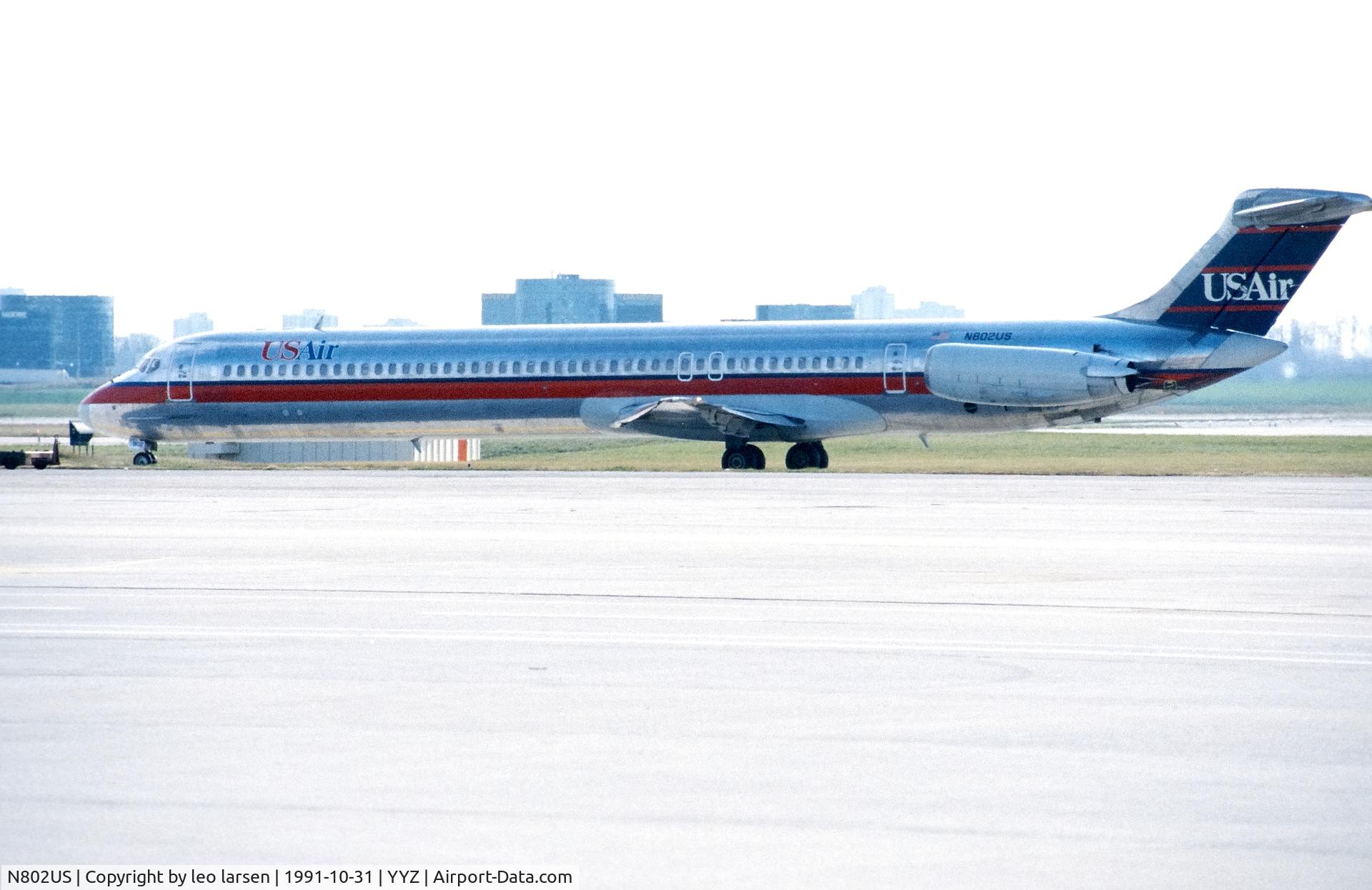 N802US, 1981 McDonnell Douglas MD-81 (DC-9-81) C/N 48036, Toronto 31.10.1991
