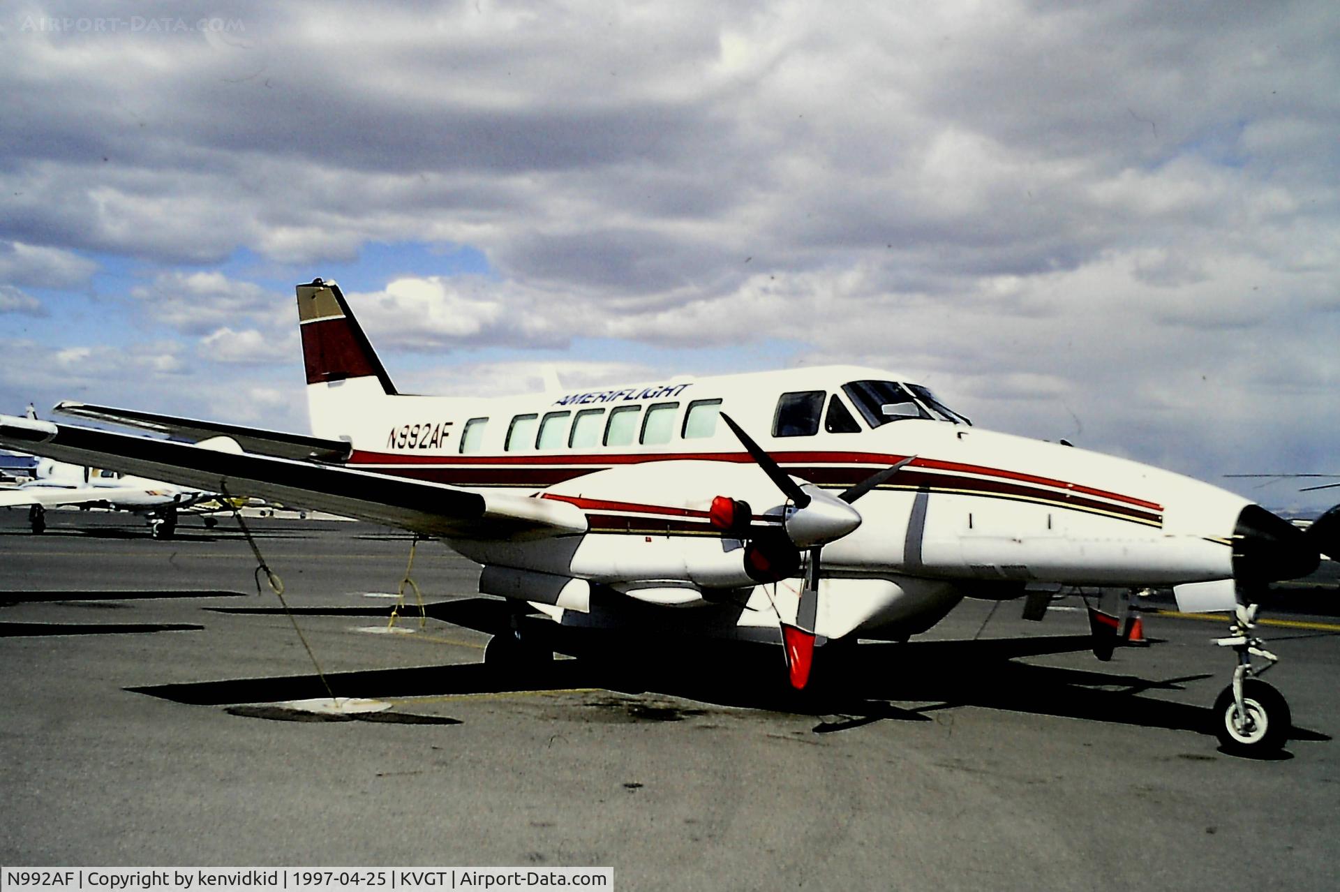 N992AF, 1983 Beech C99 Airliner C/N U-203, At North Las Vegas Airport prior to attending the Golden Air Tattoo at Nellis.