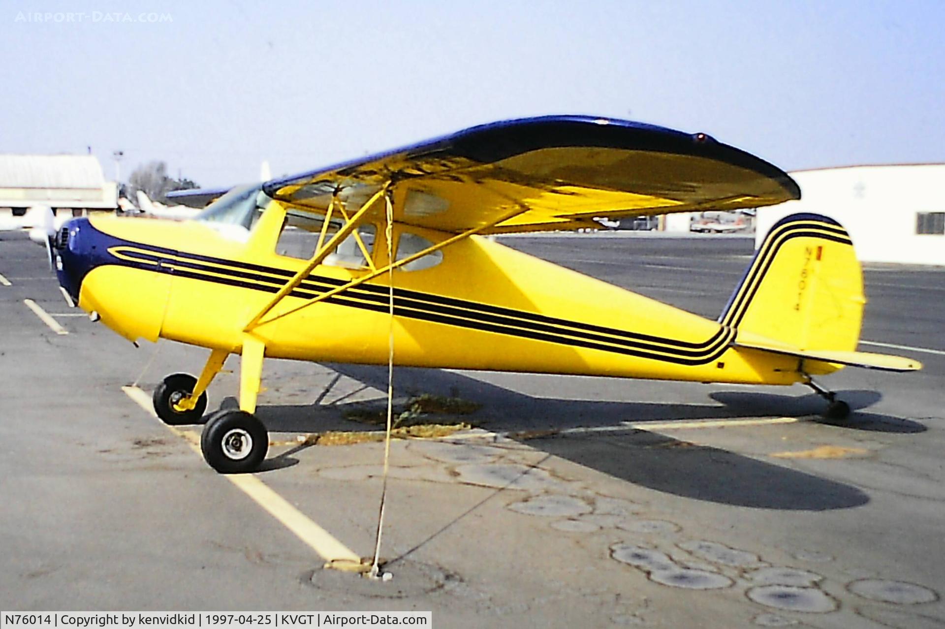 N76014, 1946 Cessna 140 C/N 10408, At North Las Vegas Airport prior to attending the Golden Air Tattoo at Nellis.