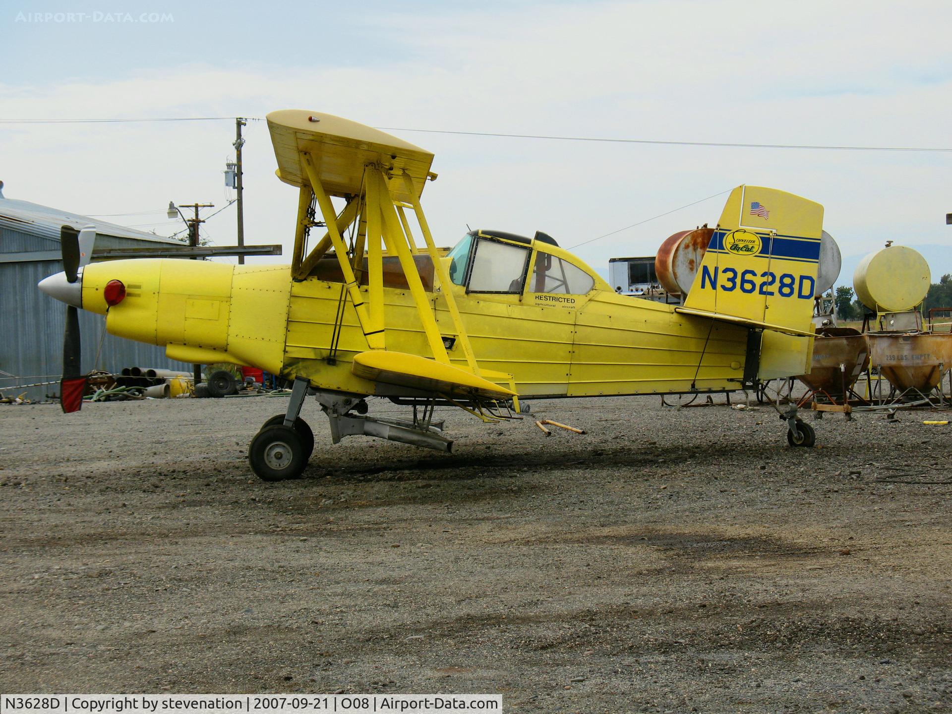 N3628D, 1984 Schweizer Aircraft Corp G-164B C/N 735B, Martin Dusters 1984 Grumman G-164B @ Colusa County Airport, CA home base. Cancelled from USCAR 2011-10-04 as sold in the Philippines