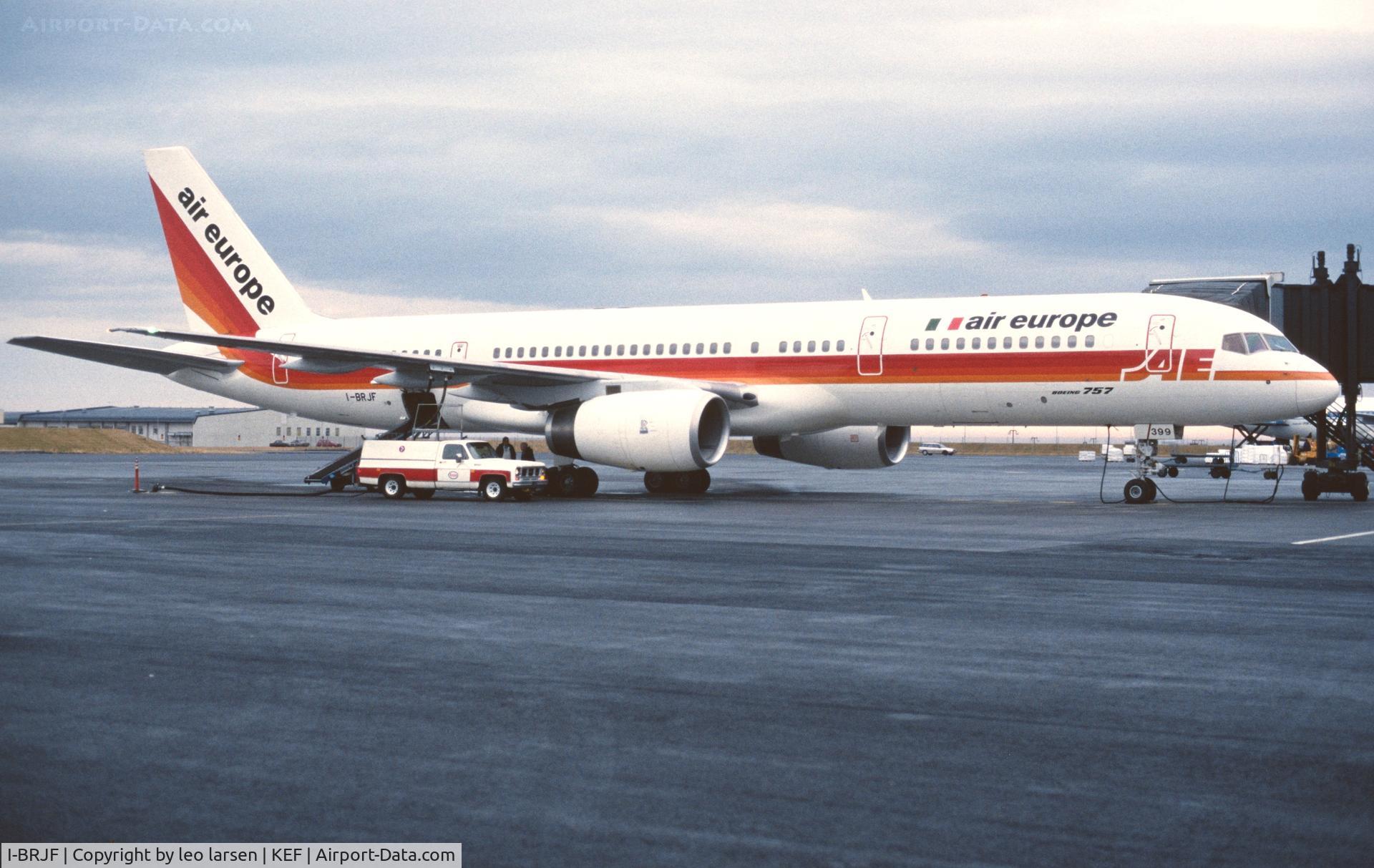 I-BRJF, 1990 Boeing 757-236 C/N 24772, Keflavik 30.10.1991