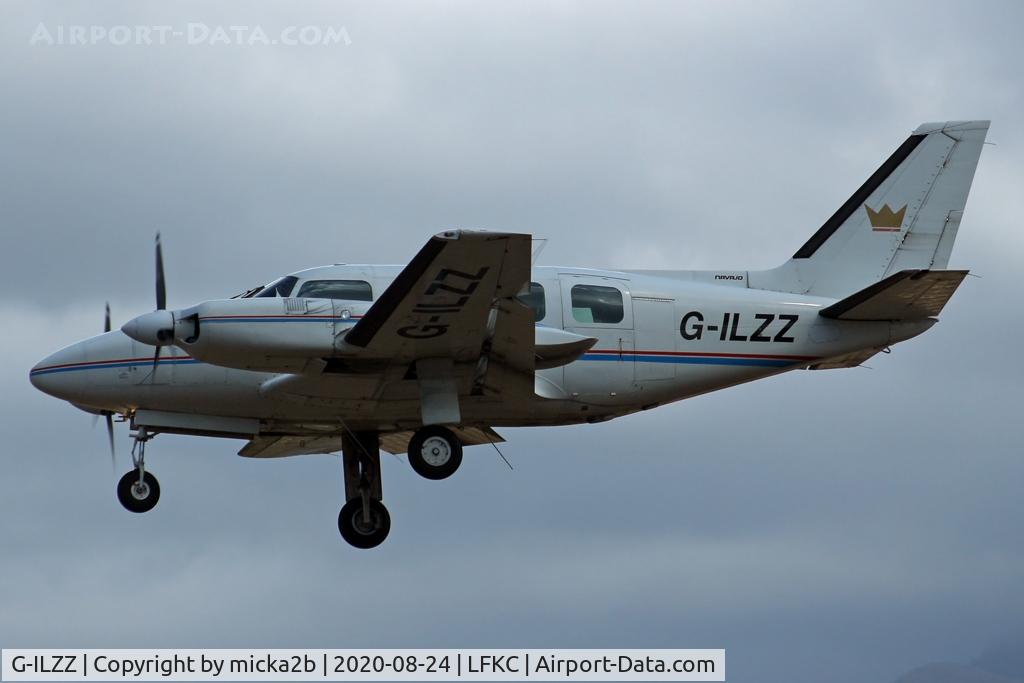 G-ILZZ, 1973 Piper PA-31-310 Turbo Navajo Navajo C/N 31-7401211, Landing
